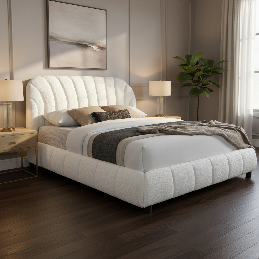 Nado - Queen Bed - Beige
