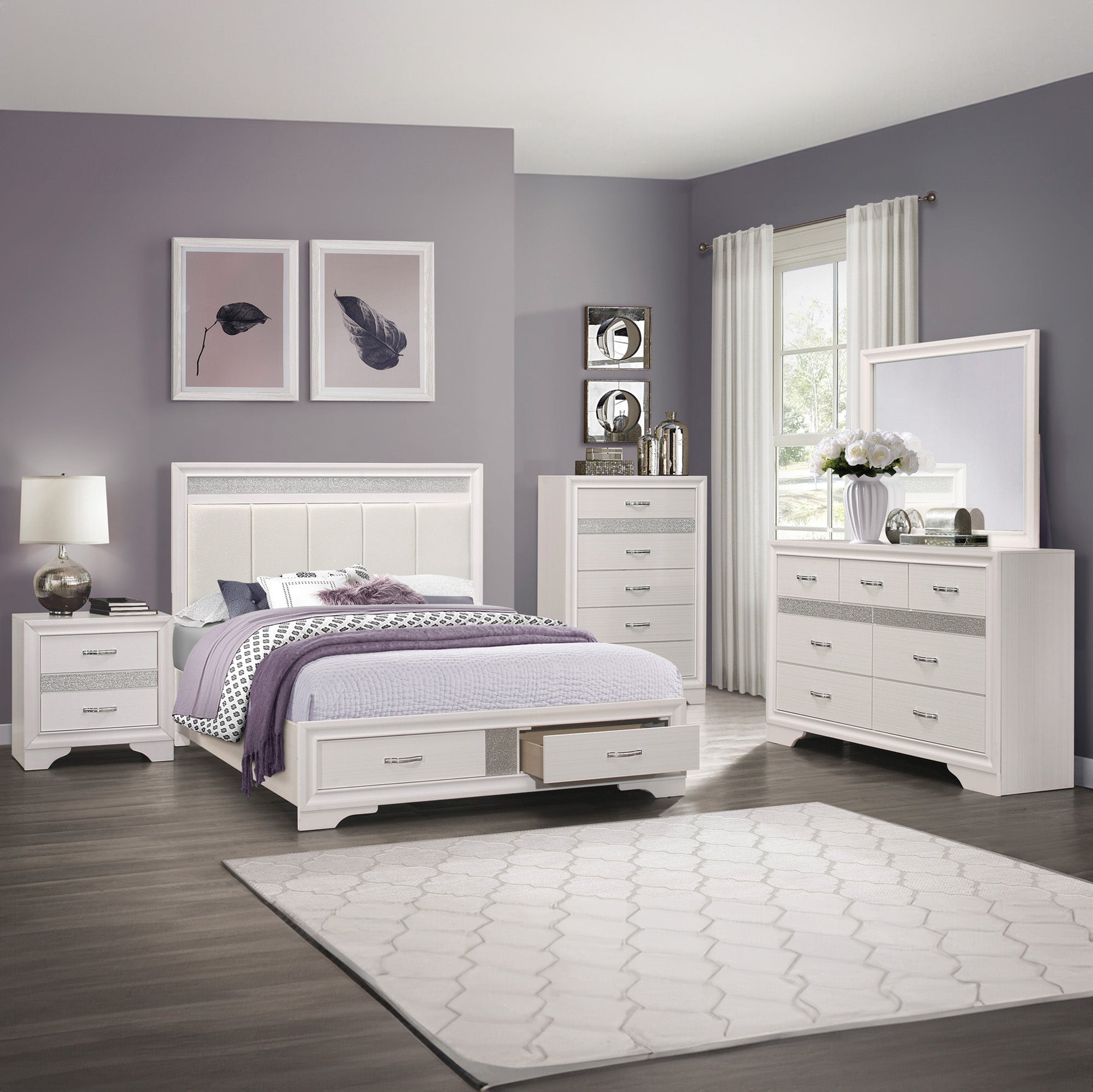 Luster - Bedroom Set - White