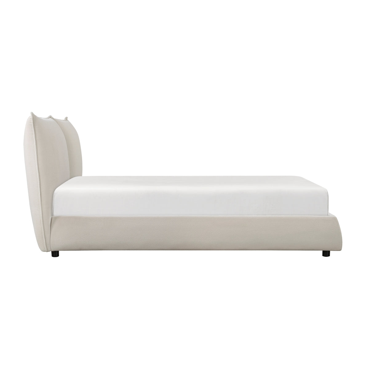 Linna - Queen Bed - Beige Fabric