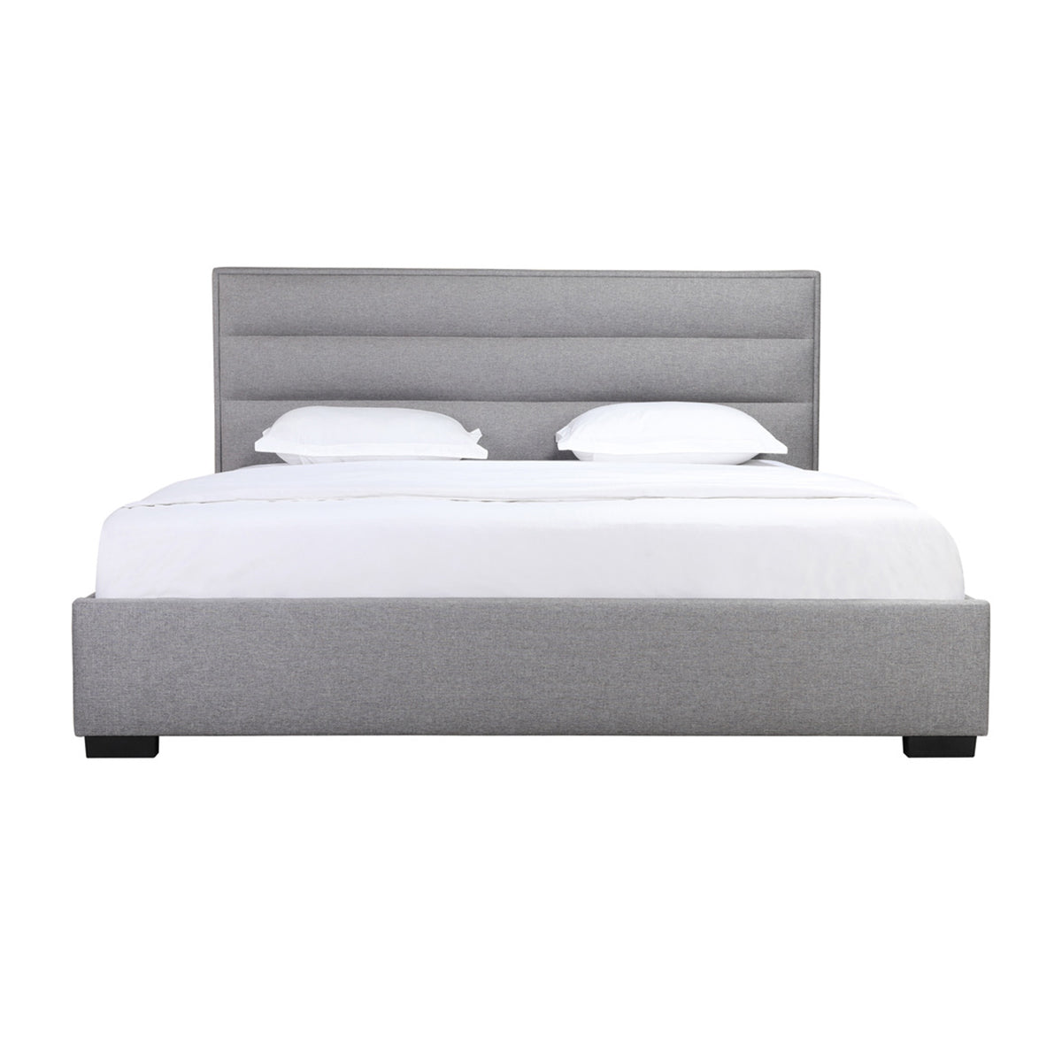 Fabiola - Lit King - Tissu Gris