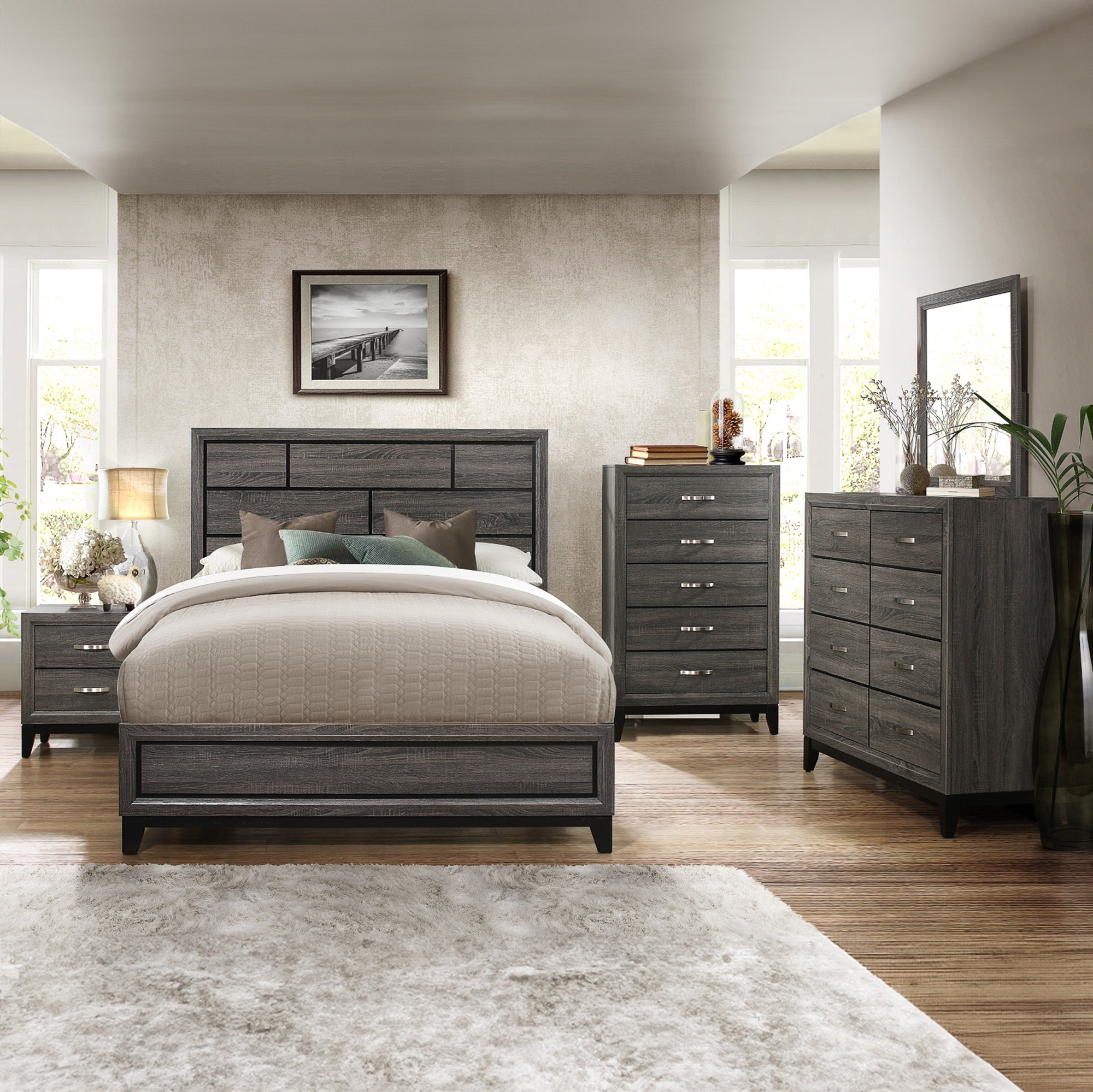 Davi - Bedroom Set - Grey