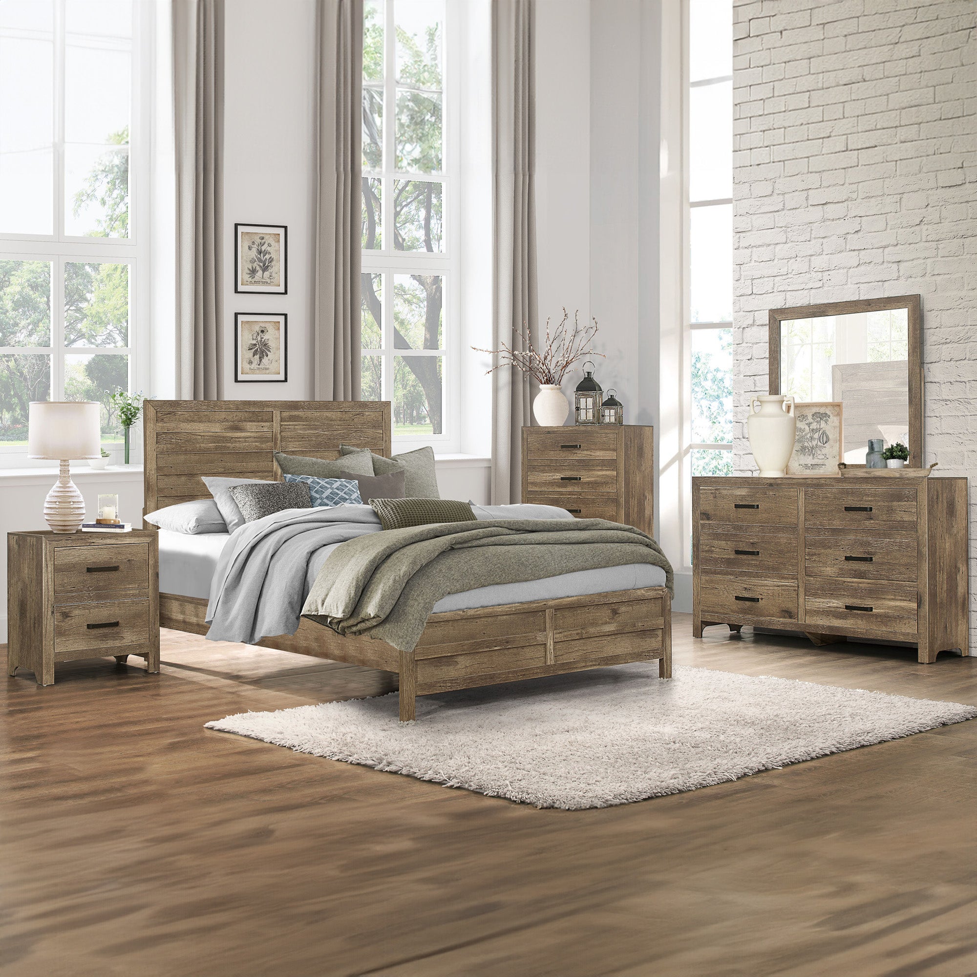 Bedroom Set - Rustic Brown - Mandan