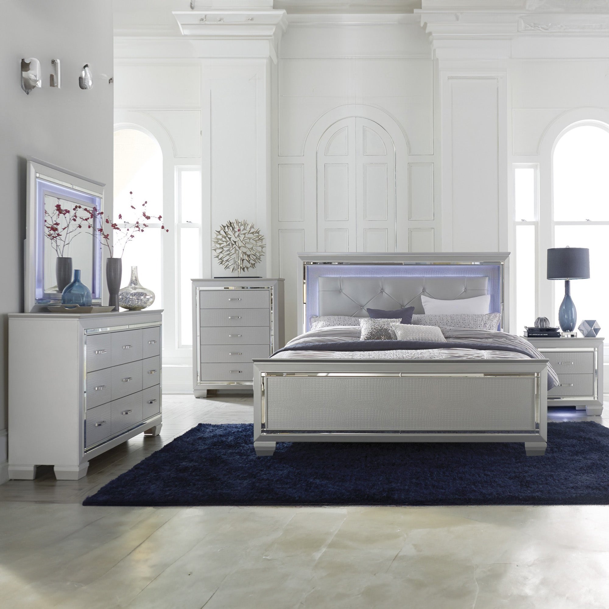 Allura - Bedroom Set - Silver Grey