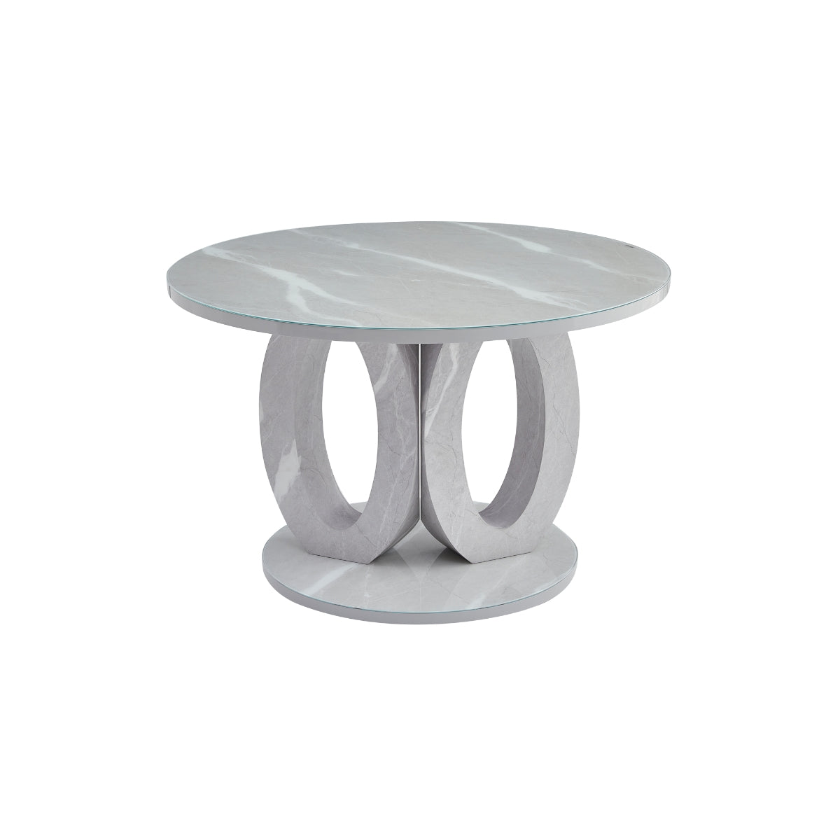 Skye - Dining table - Grey and White