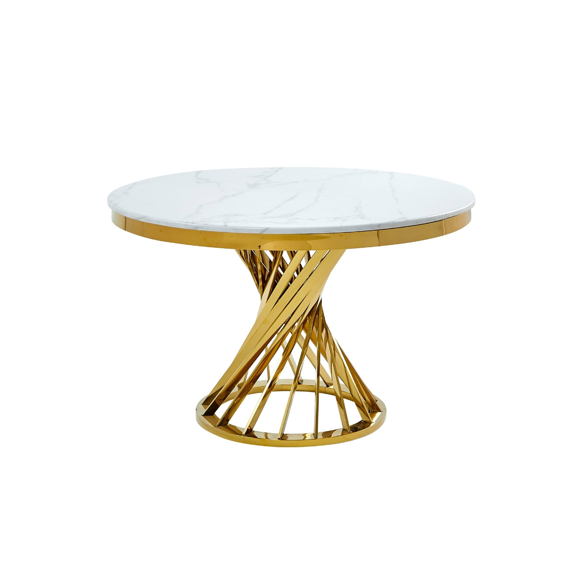 Venus - Dining table - Gold and White
