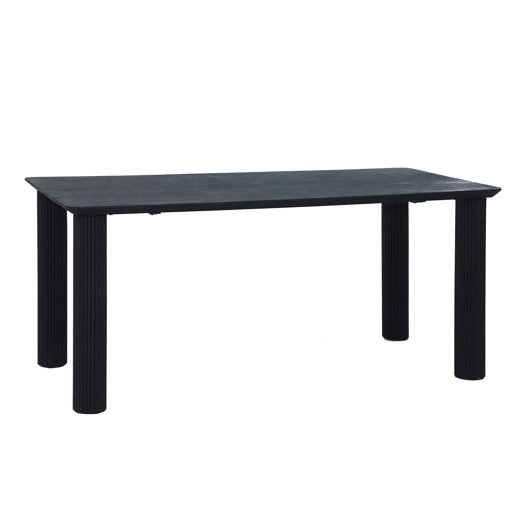 Alto - Dining Table - Solid Black Wood