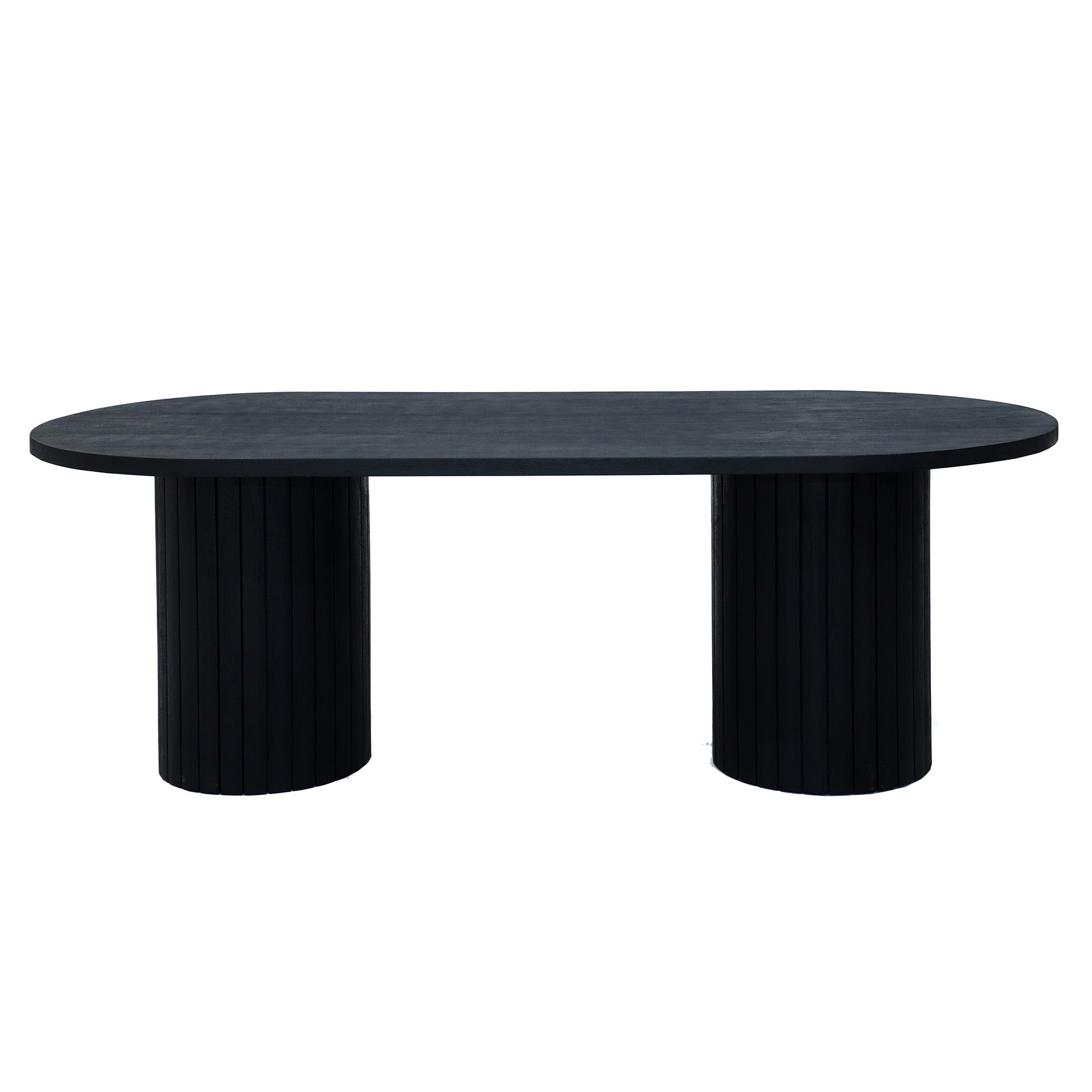 Celia/Elodi - Dining Room Set - Solid Black Wood