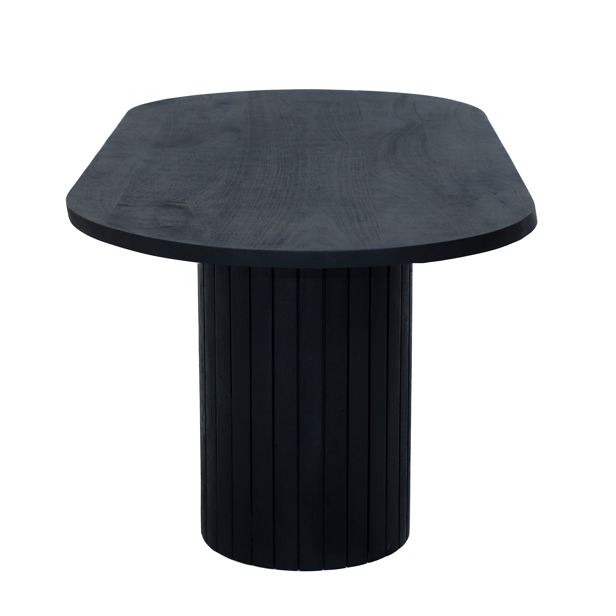 Celia - Dining Table - Solid Black Wood