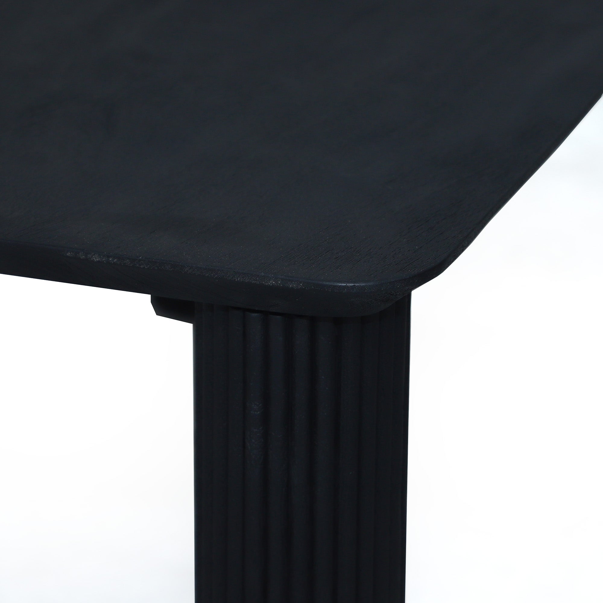 Alto - Dining Table - Solid Black Wood