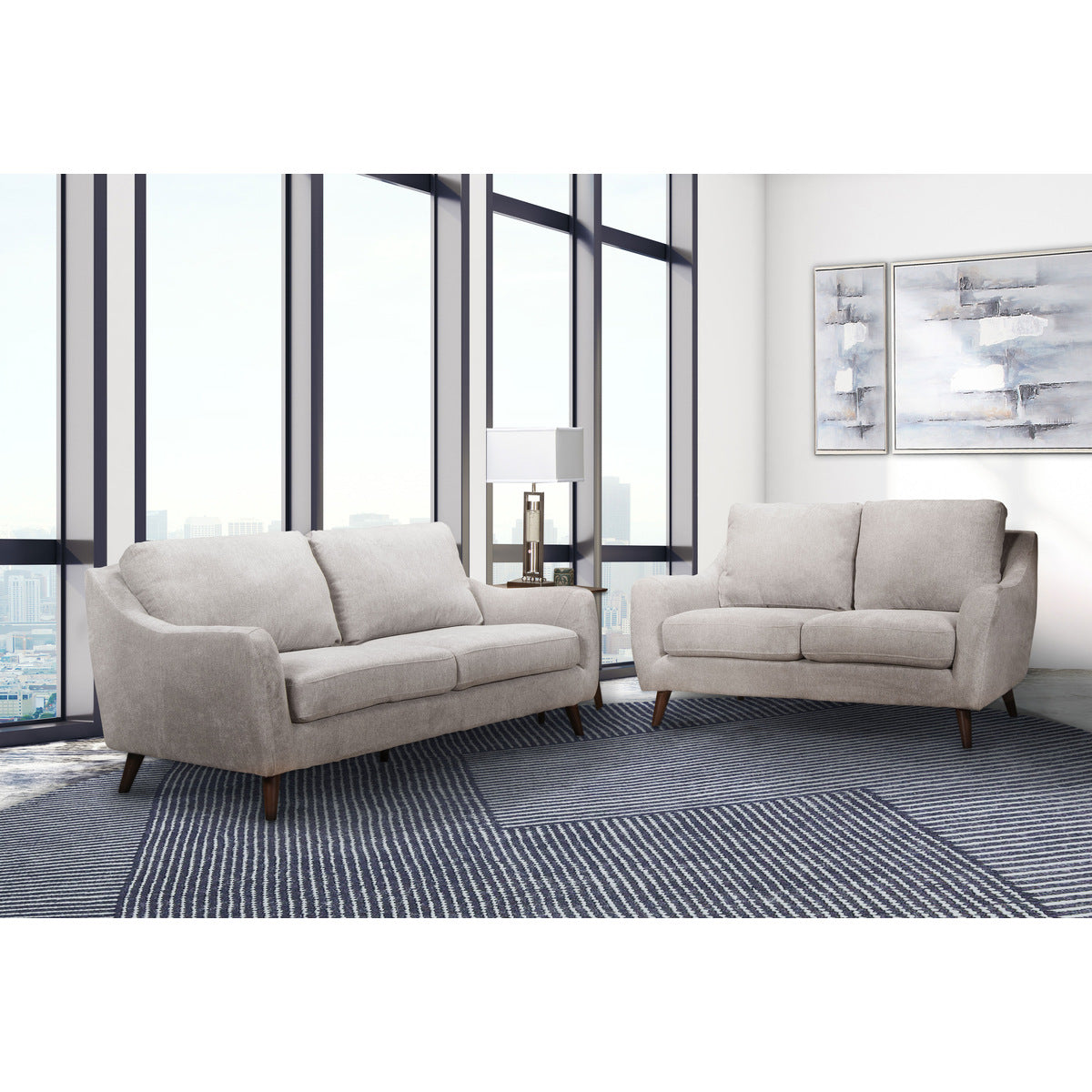Martin - Sofa - Beige Fabric