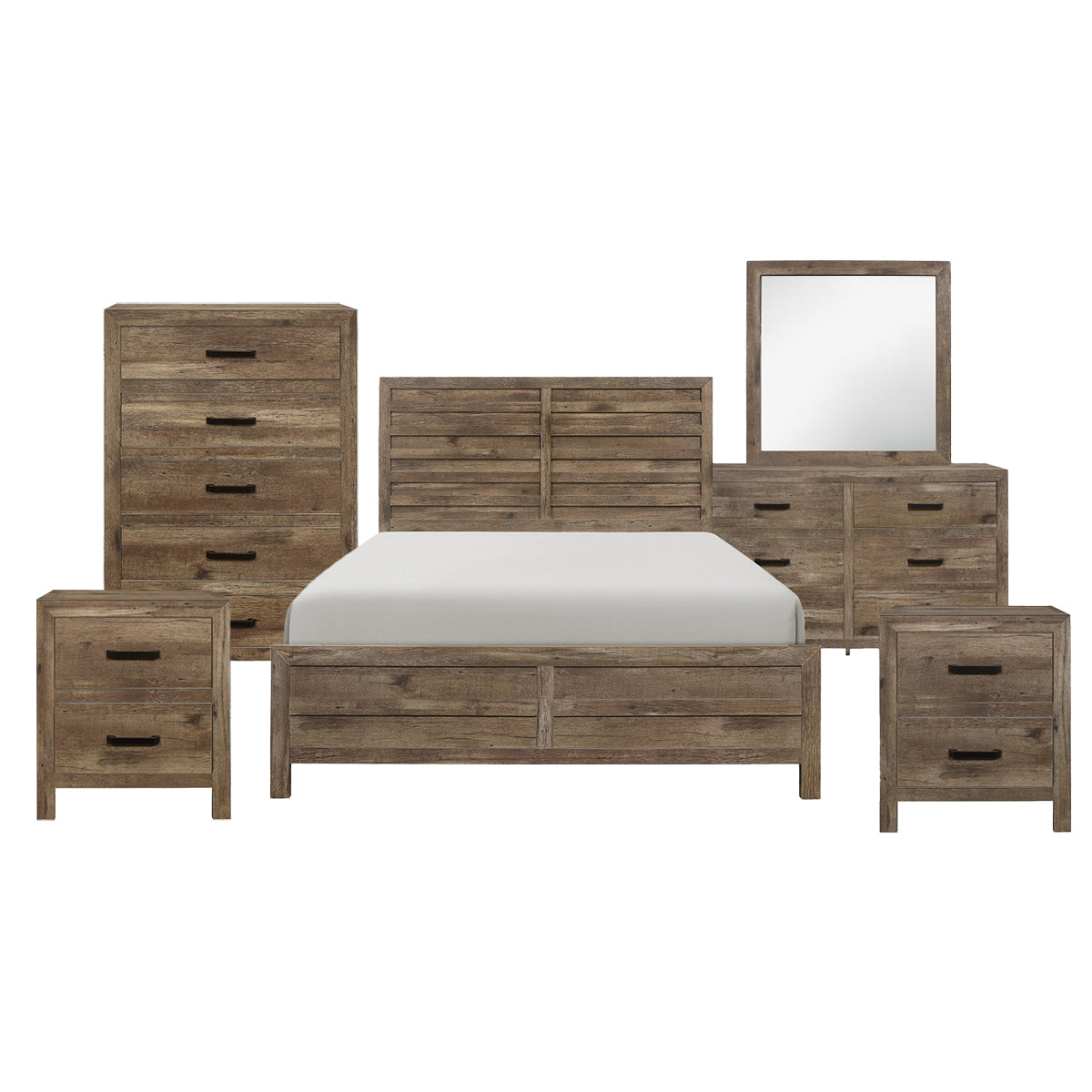 Bedroom Set - Rustic Brown - Mandan