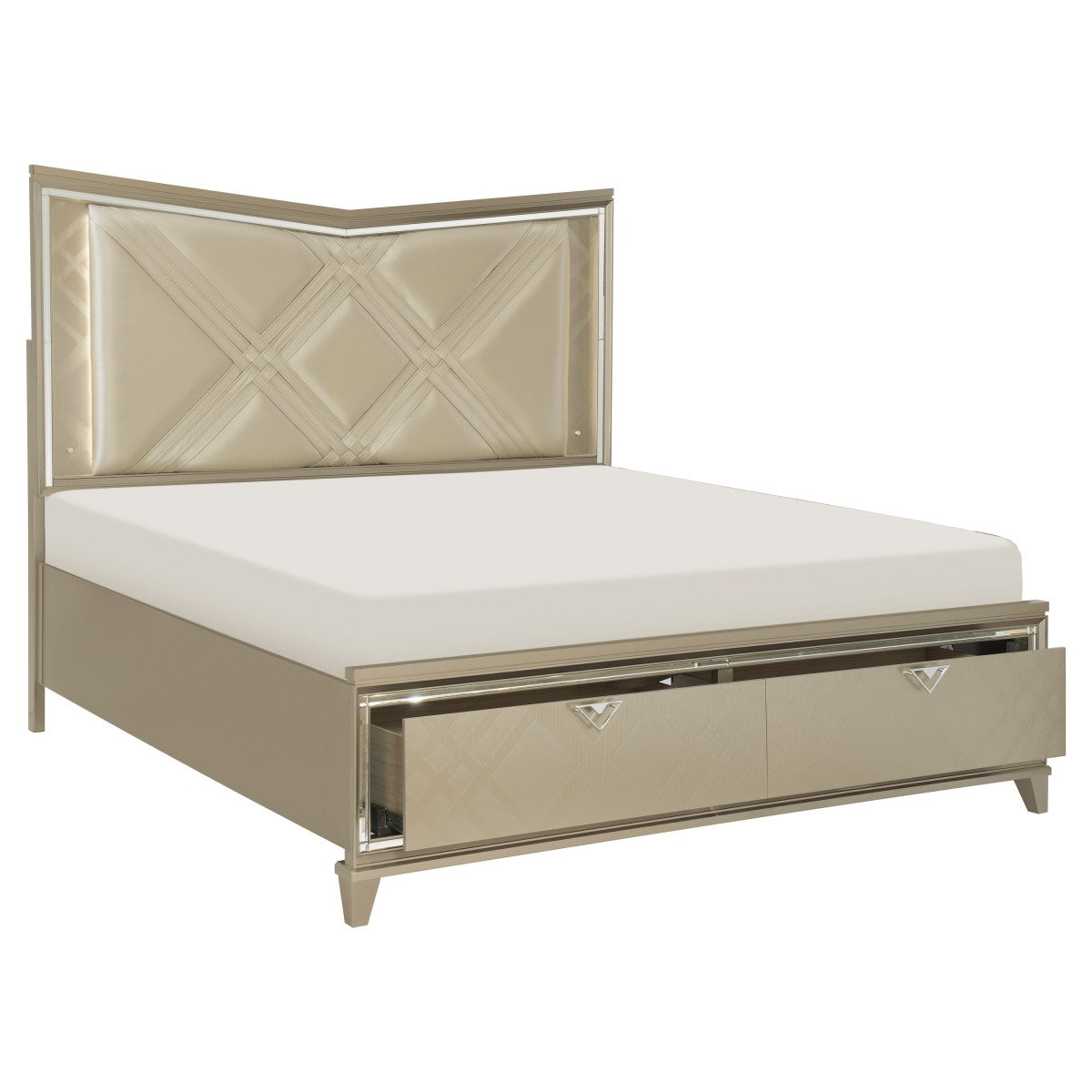 Bijou - Bedroom Set - Metallic Champagne