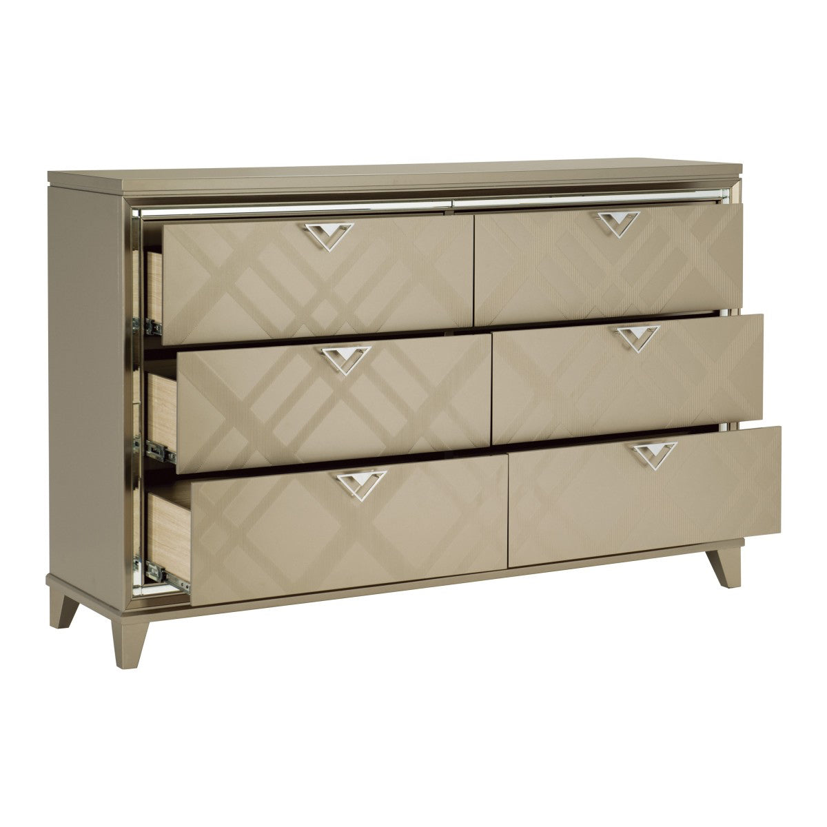 Bijou - Bedroom Set - Metallic Champagne
