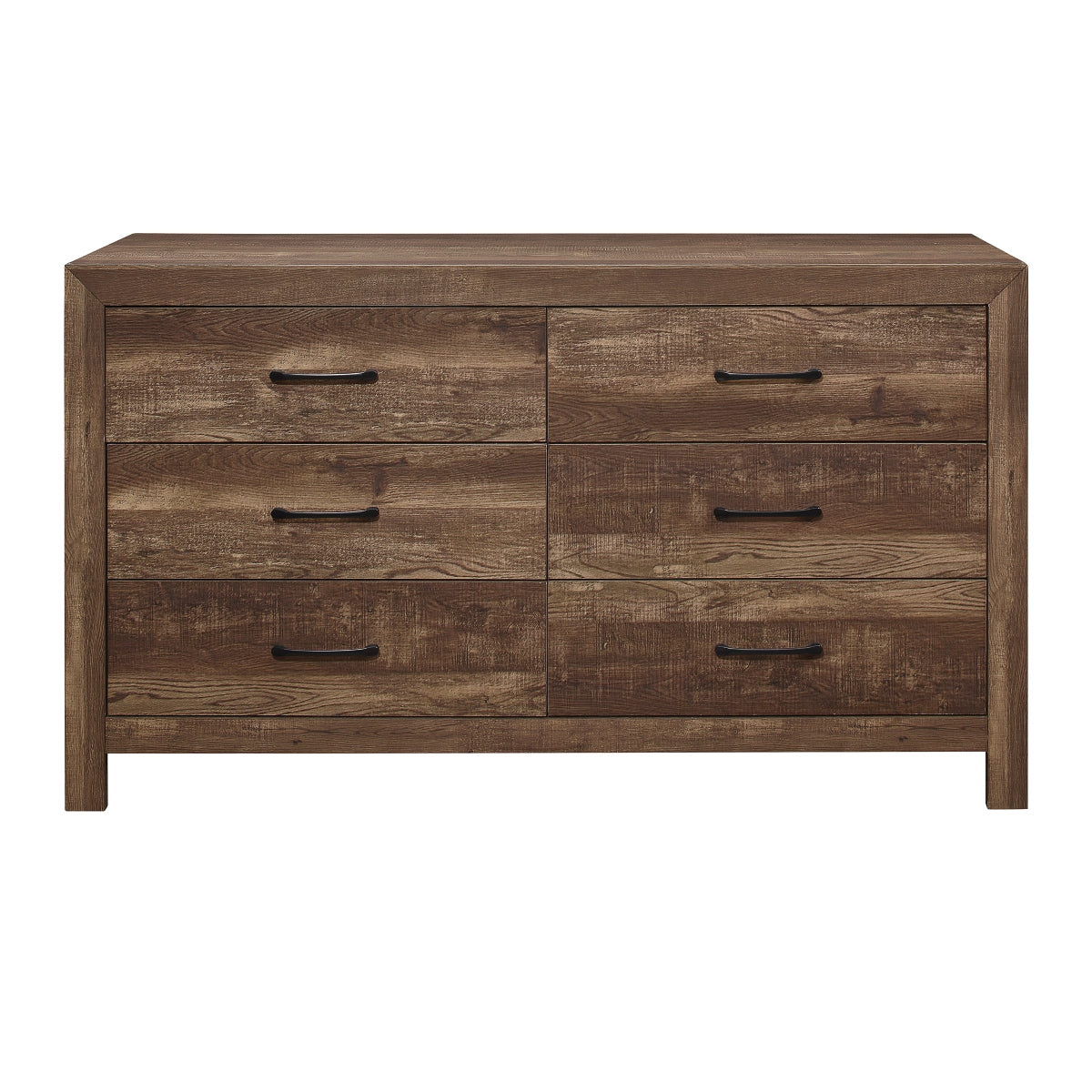 Corbin - 6 Drawer Dresser - Rustic Brown