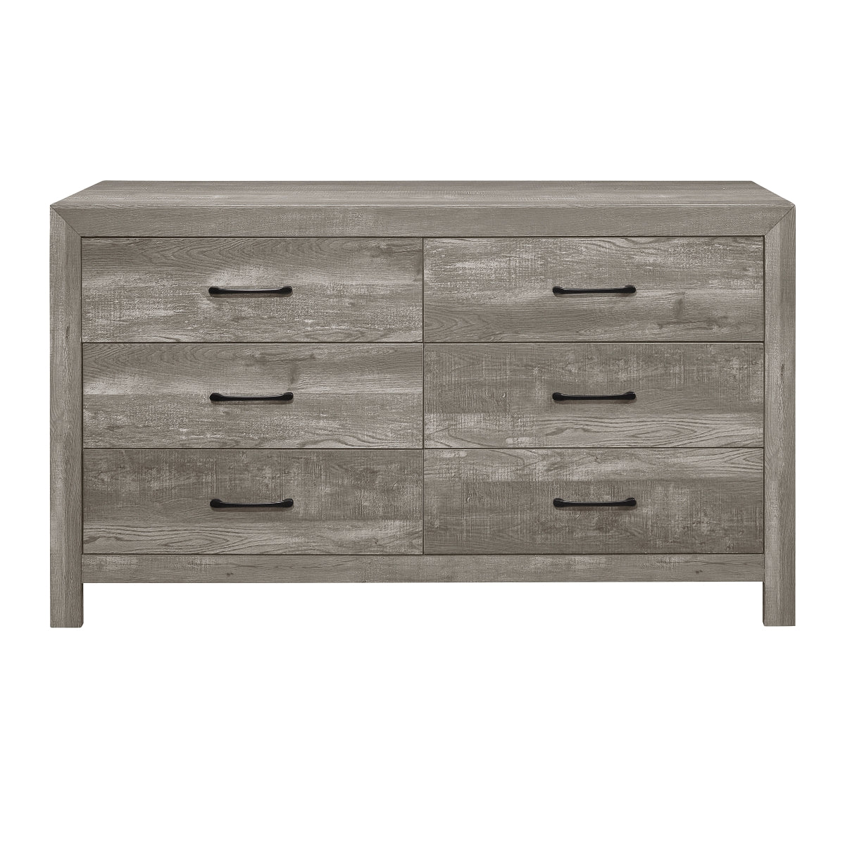 Corbin - 6 Drawer Dresser - Gray