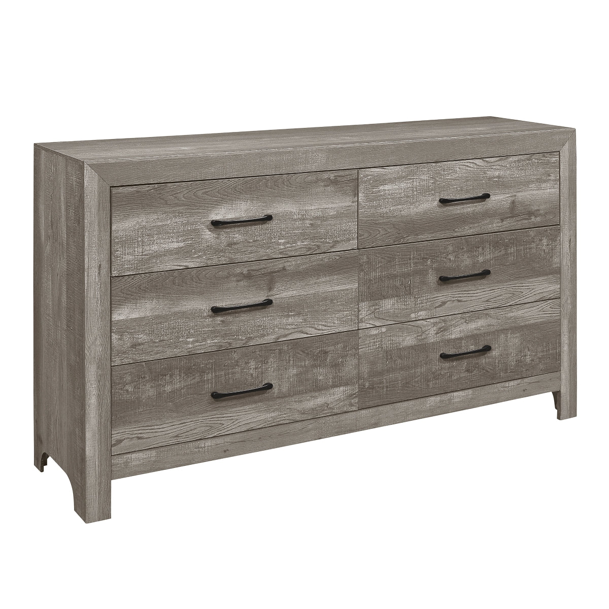 Corbin - 6 Drawer Dresser - Gray