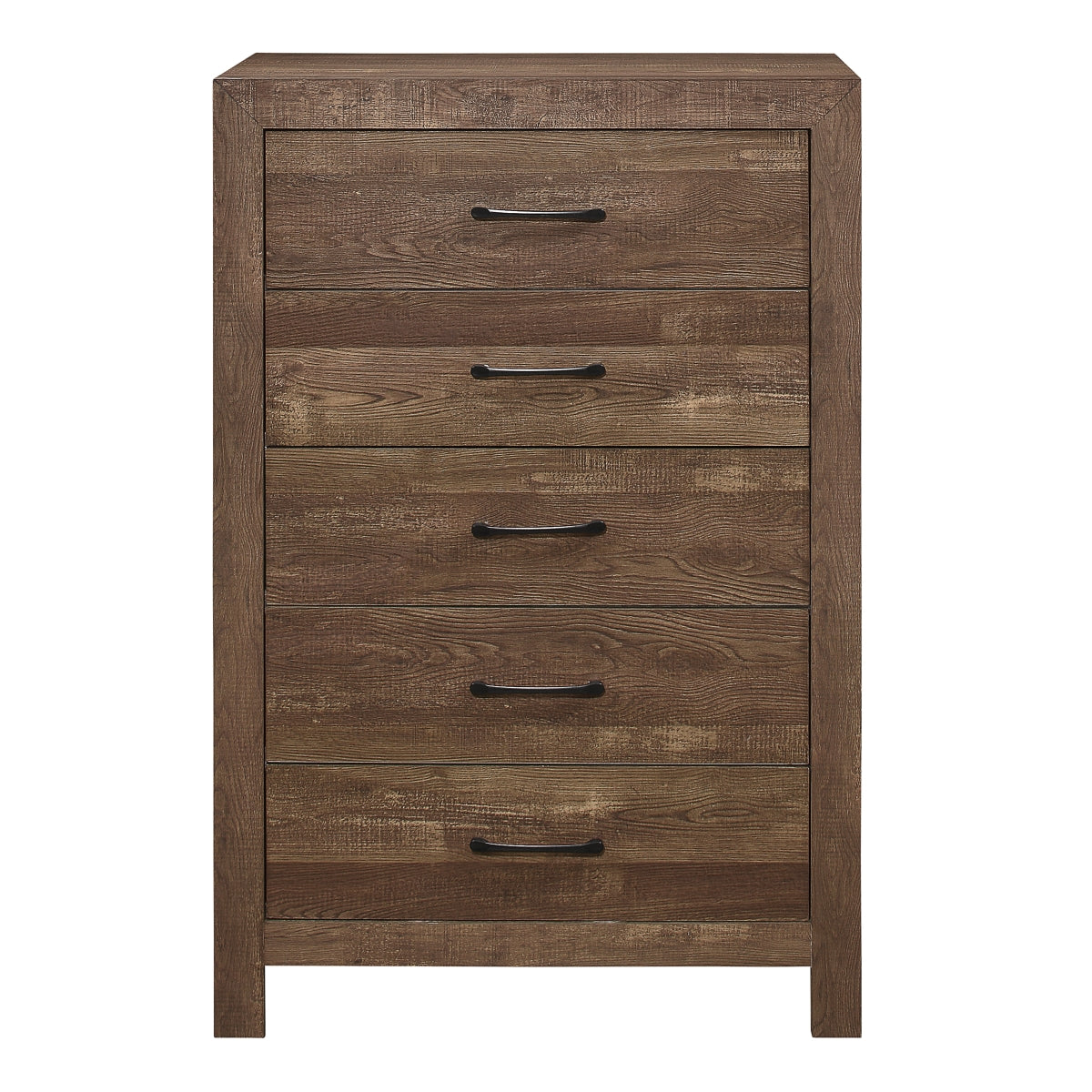 Corbin - 5 Drawer Chest - Rustic Brown