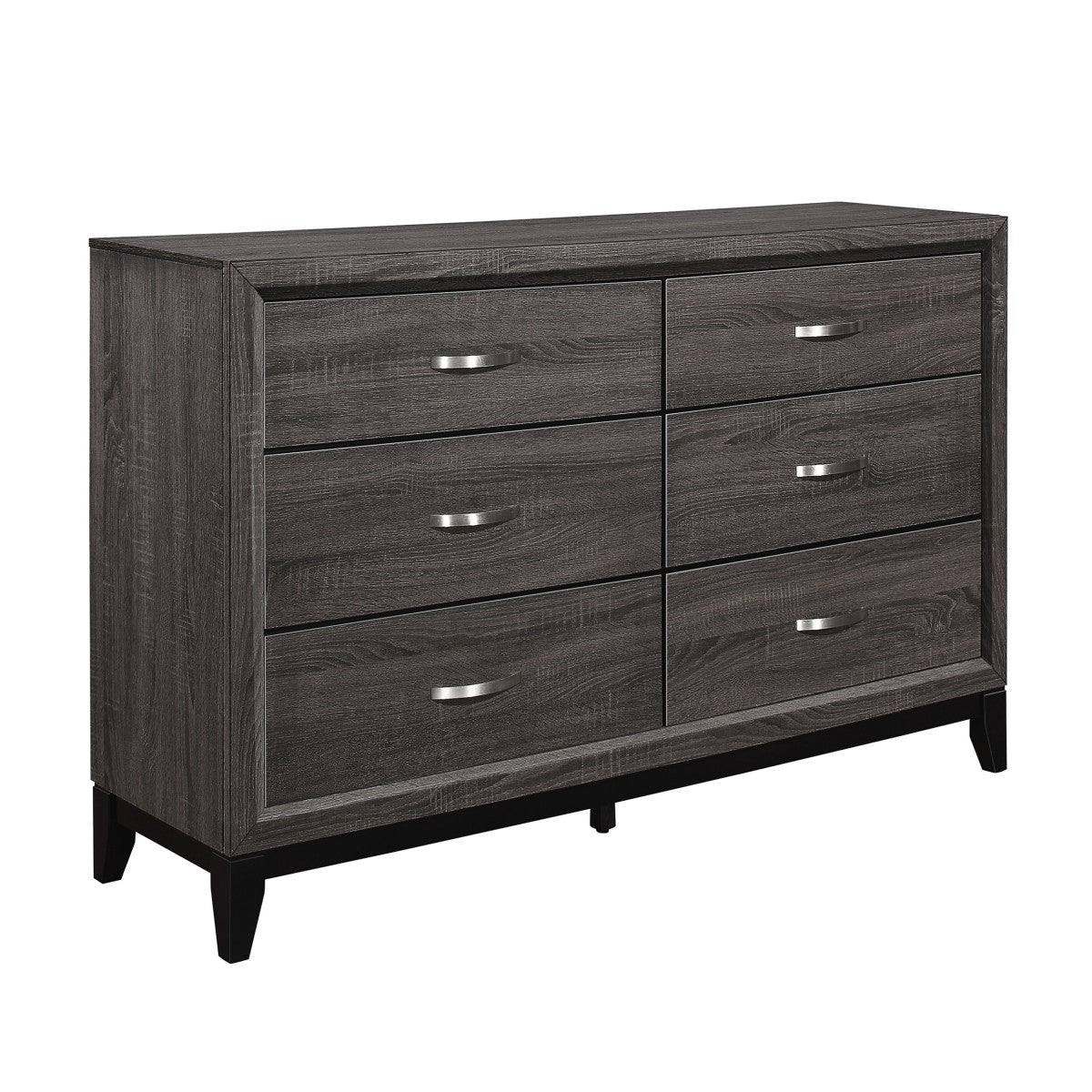 Davi - 6 Drawer Dresser - Gray