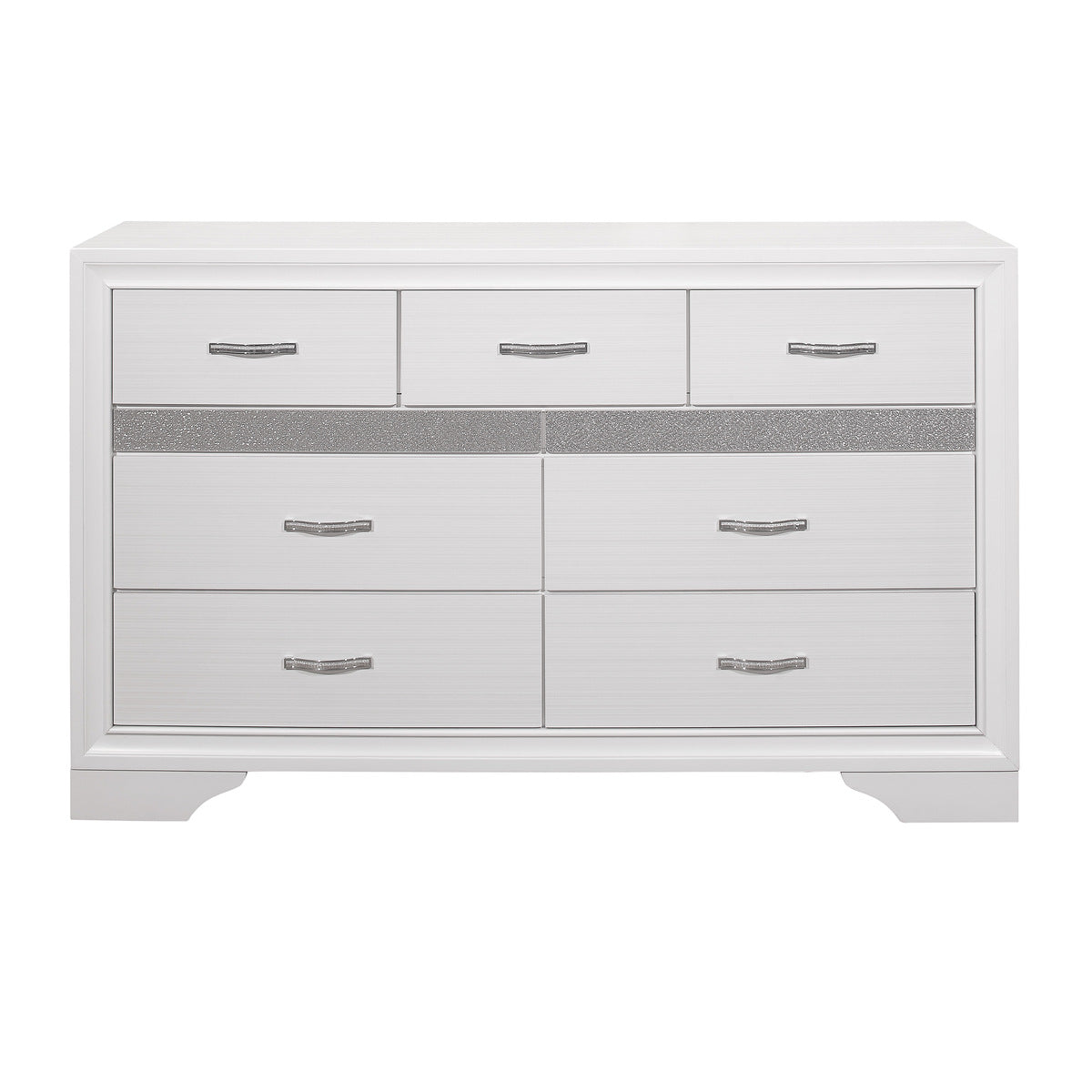Luster - 6 Drawer Dresser - White