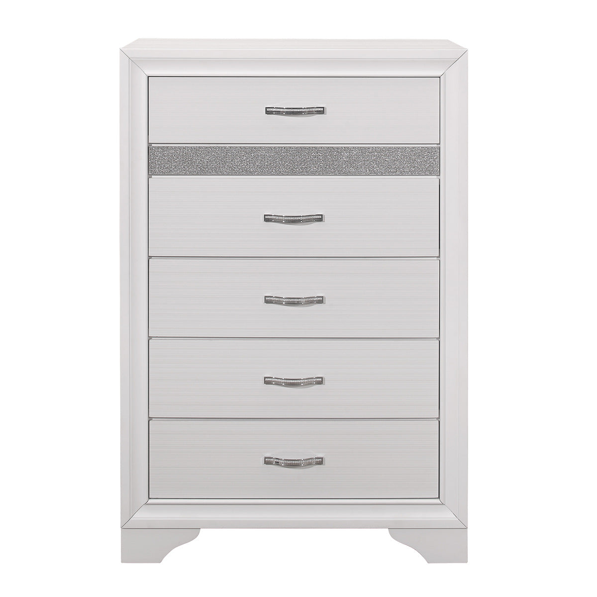 Luster - 5 Drawer Chest - White