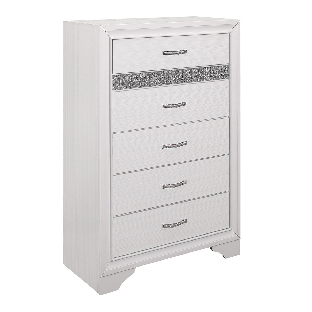 Luster - 5 Drawer Chest - White