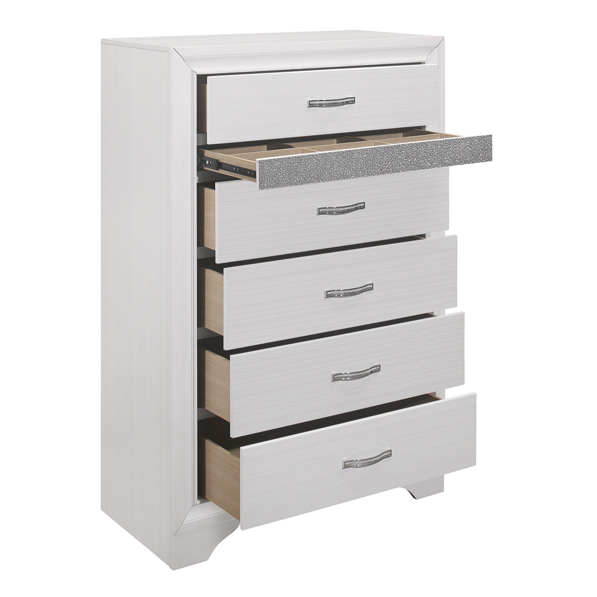Luster - 5 Drawer Chest - White
