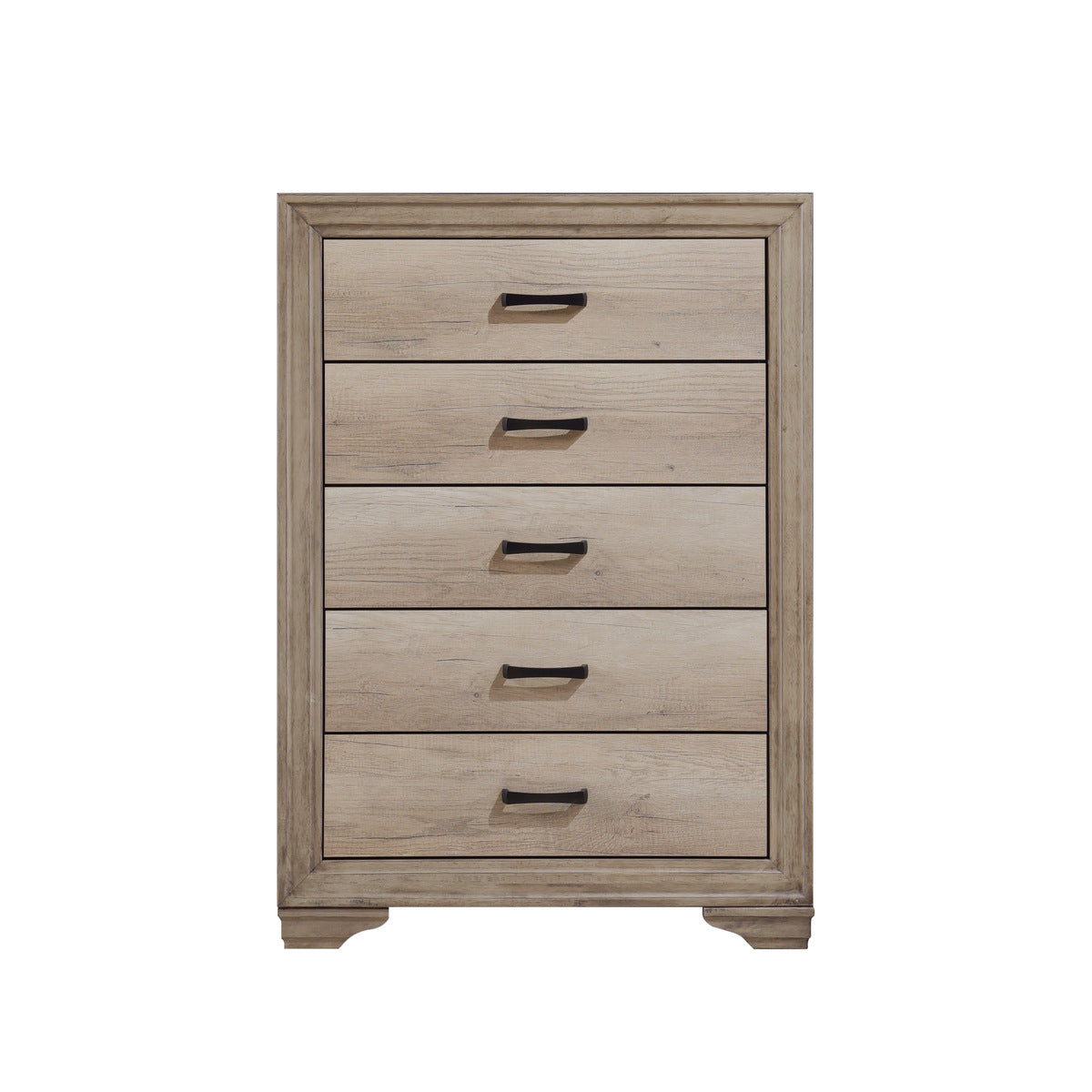 Lonan - 5 Drawer Chest - Light Elm