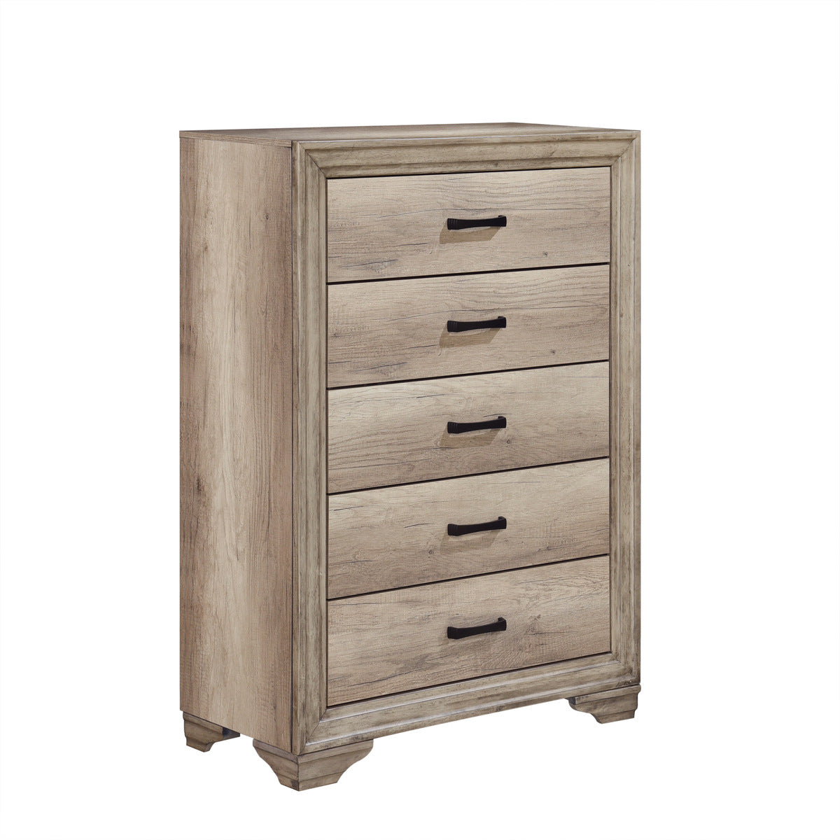 Lonan - 5 Drawer Chest - Light Elm