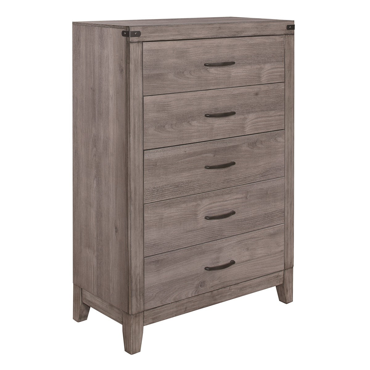 Woodrow - 5 Drawer Chest - Gray