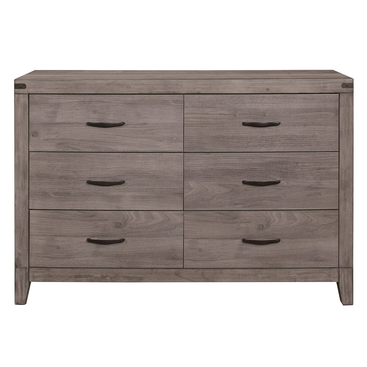 Woodrow - 6 Drawer Dresser - Gray