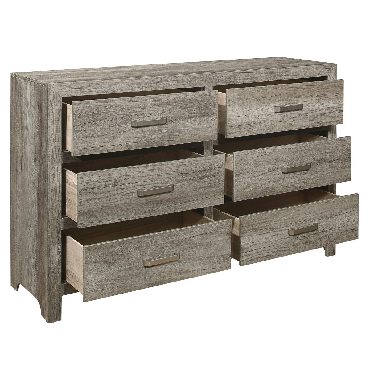 Mandan - 6 Drawer Dresser - Gray
