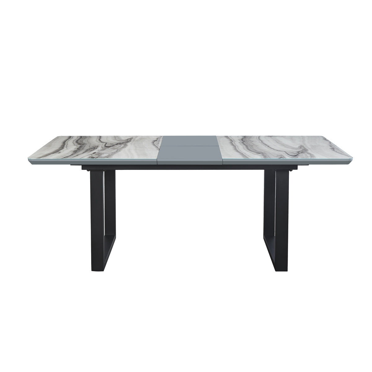 Lilas - Dining Table - Tempered Glass Marble