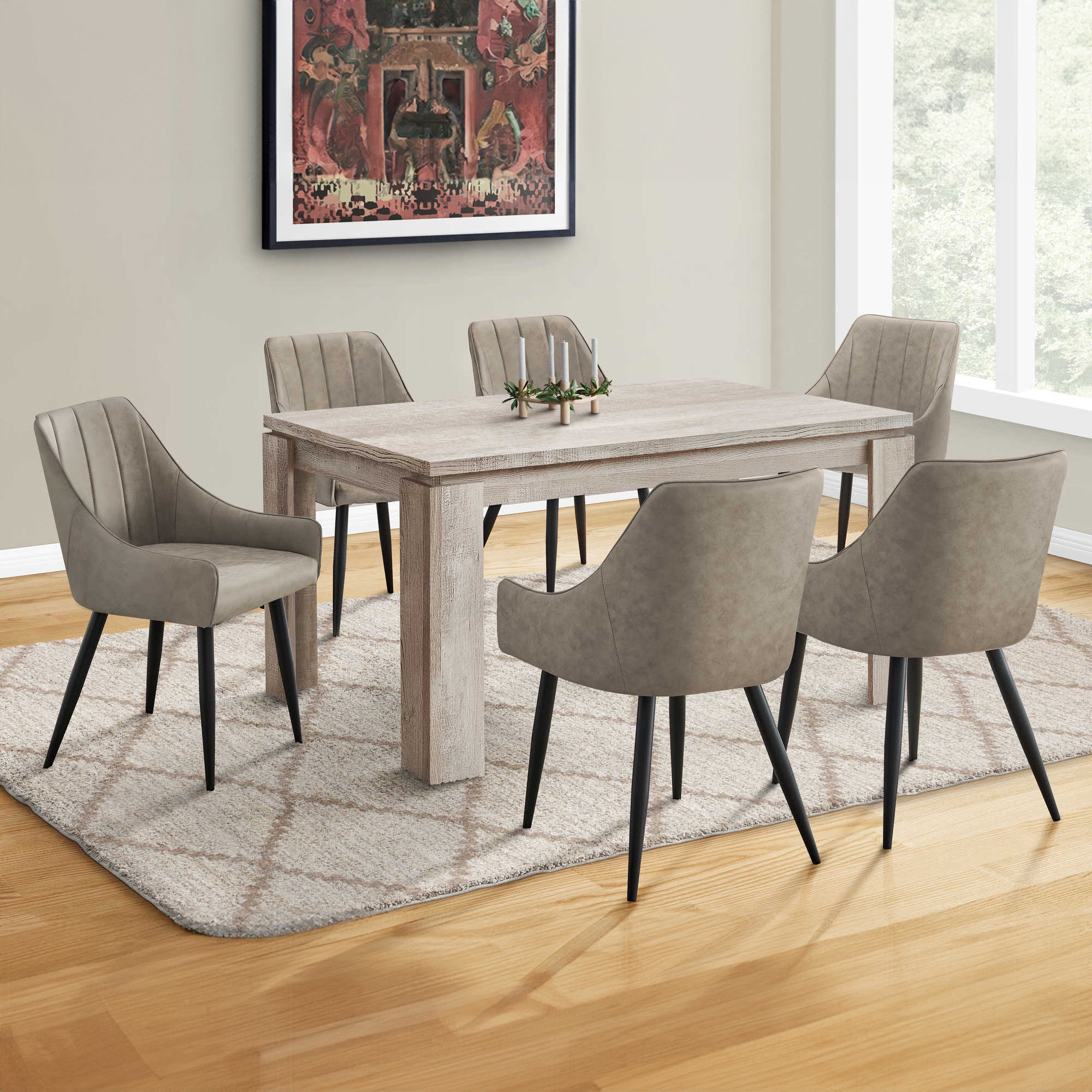 Corentin/Vera - Dining Table Set - Taupe