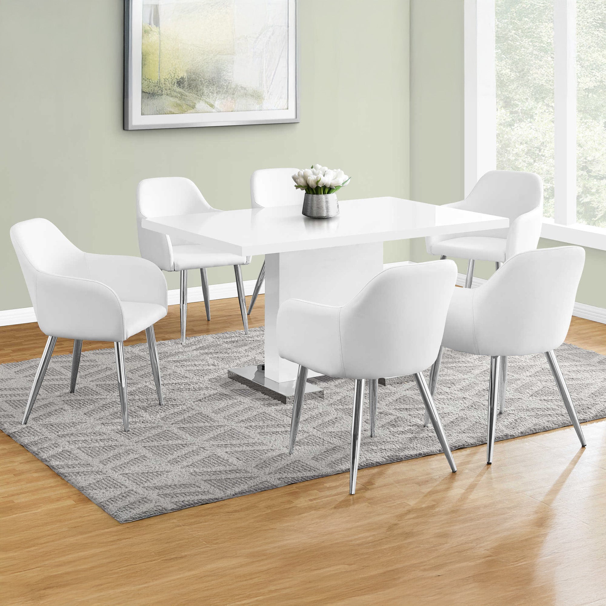Marco/Lena - Dining Table Set - White