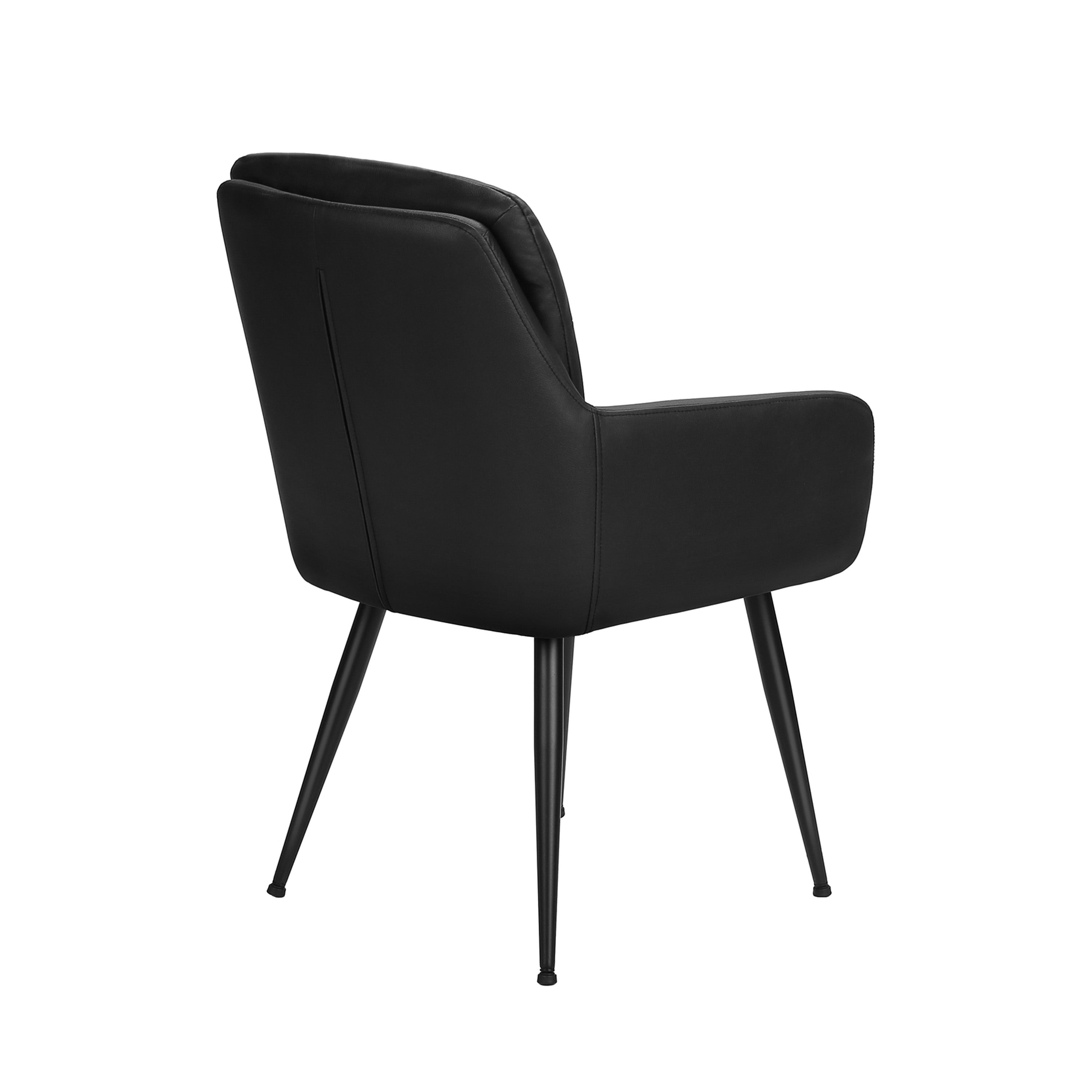Jerry - Dining Chair - Black PU Leather