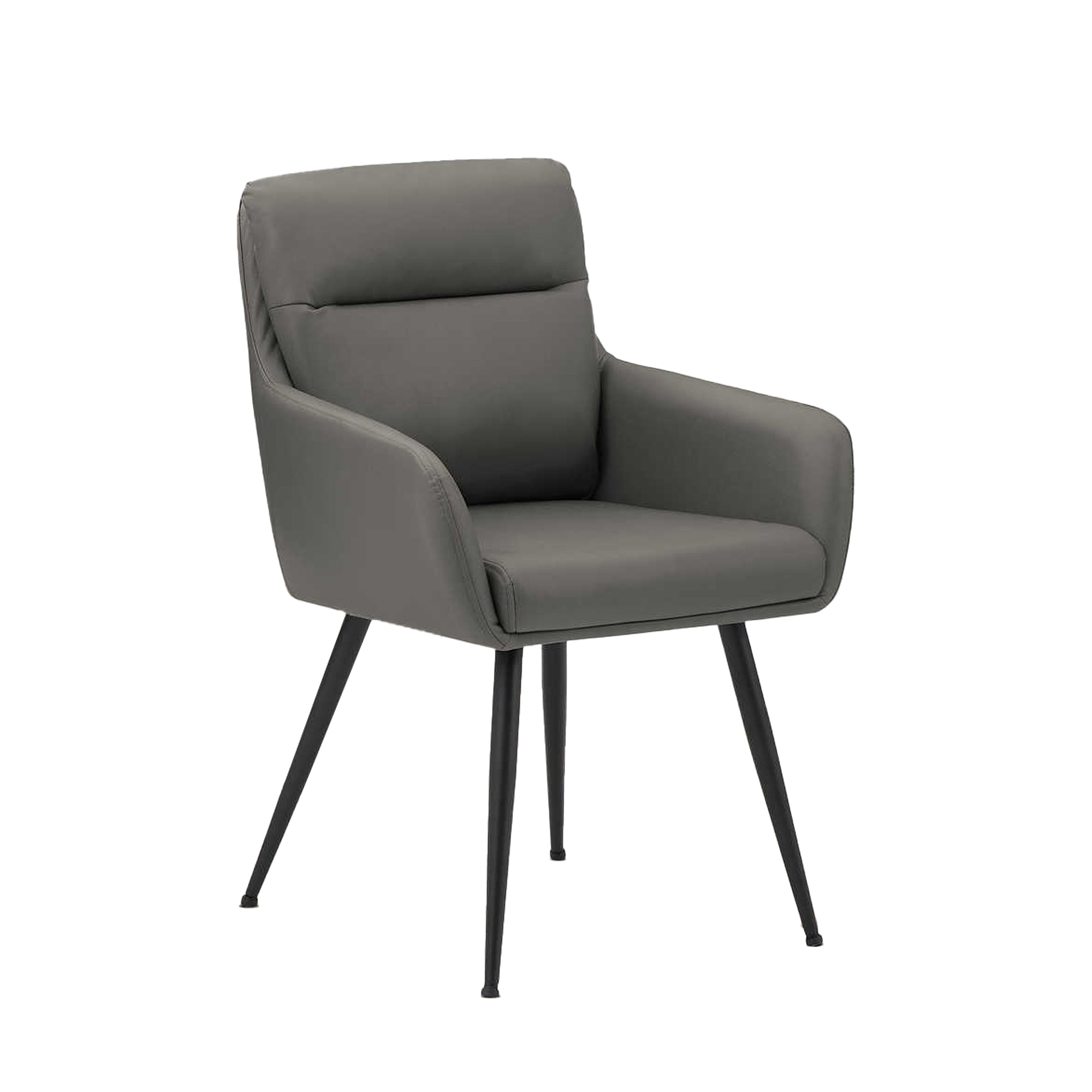 Jerry - Dining Chair - Grey PU Leather