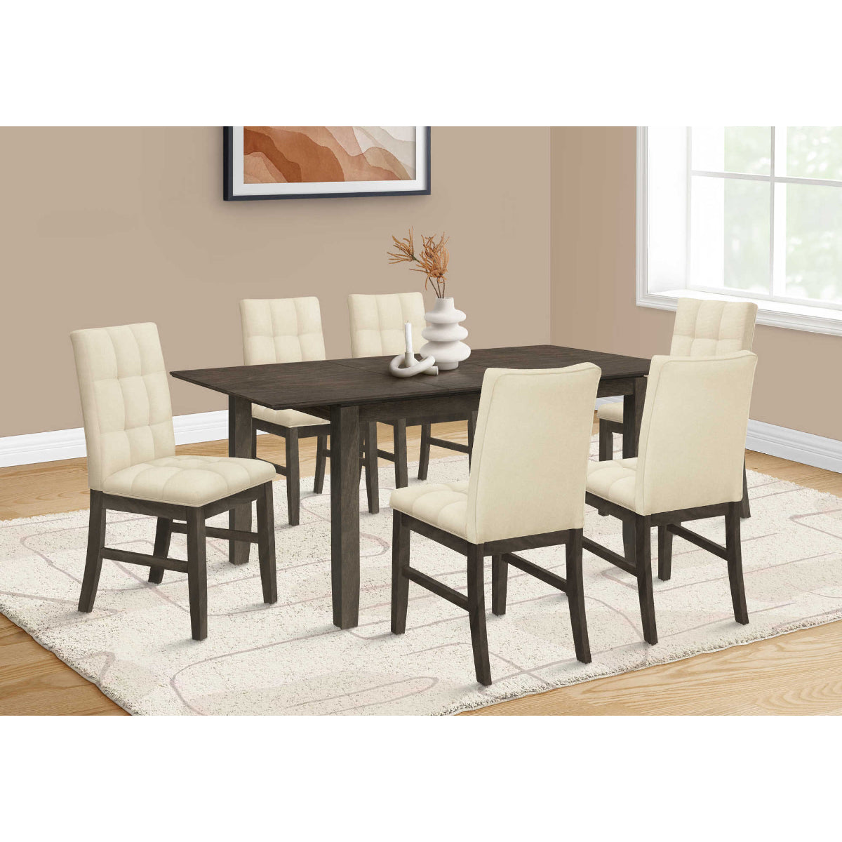 Estelle - Table A Manger - Bois Plaque Gris