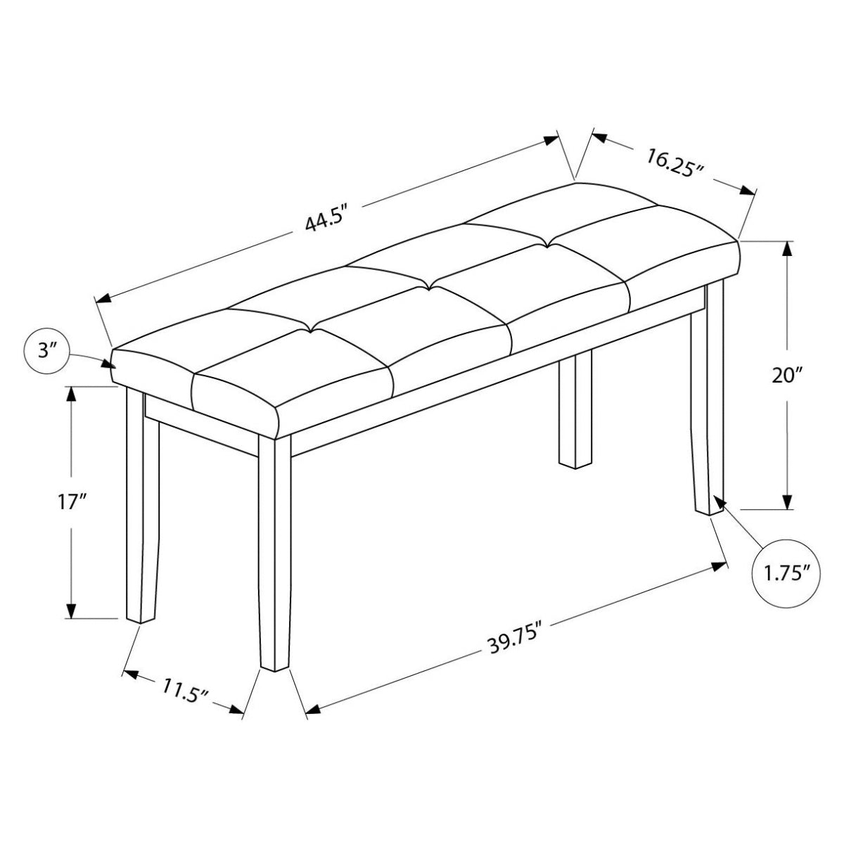 Estelle - Dining Table Set - Grey Veneer Wood