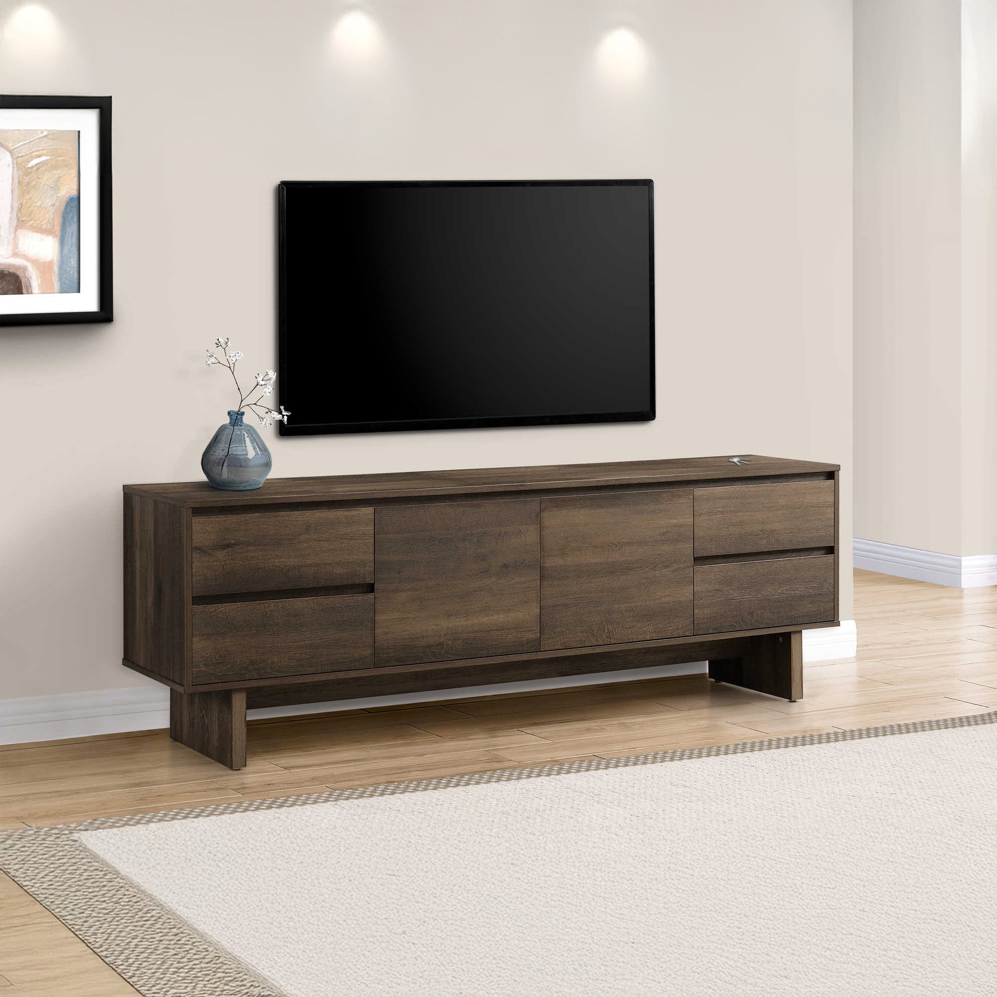Alida - TV Stand - Brown - 72 in