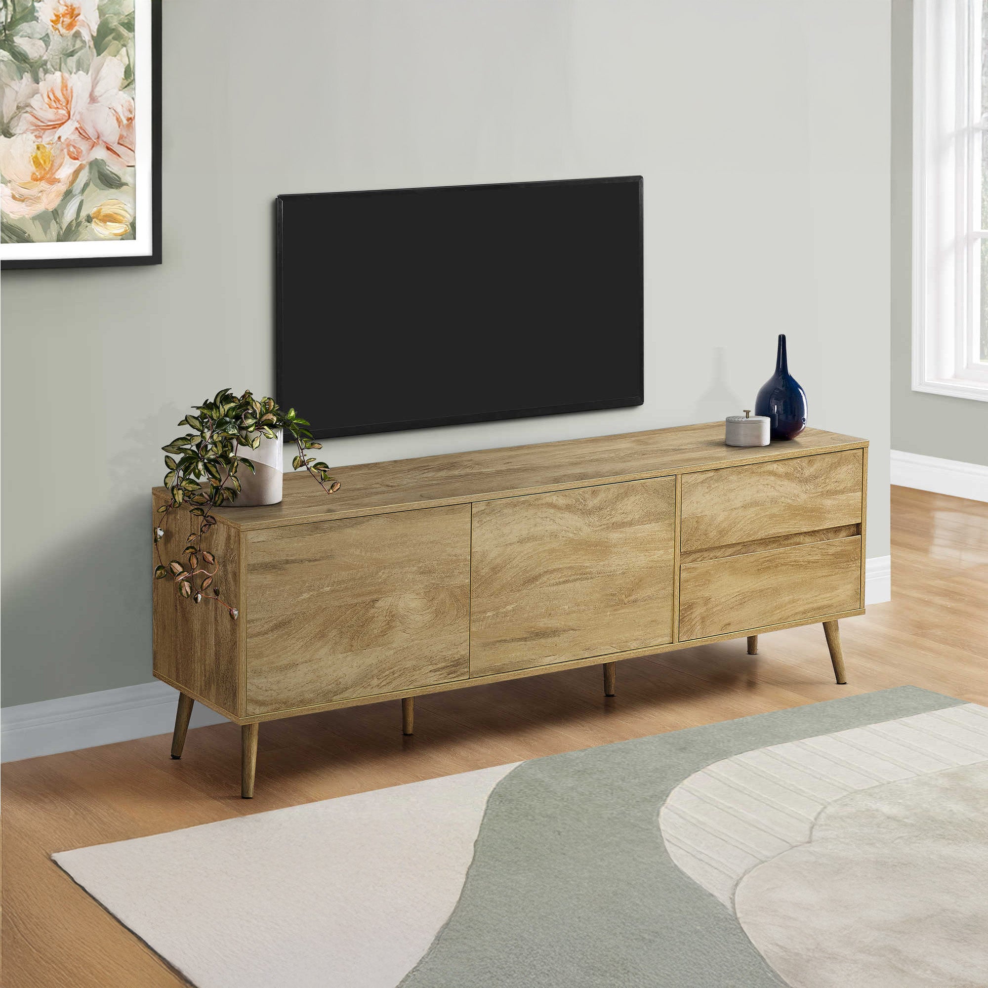 Anabelle - TV Stand - Walnut - 72 in