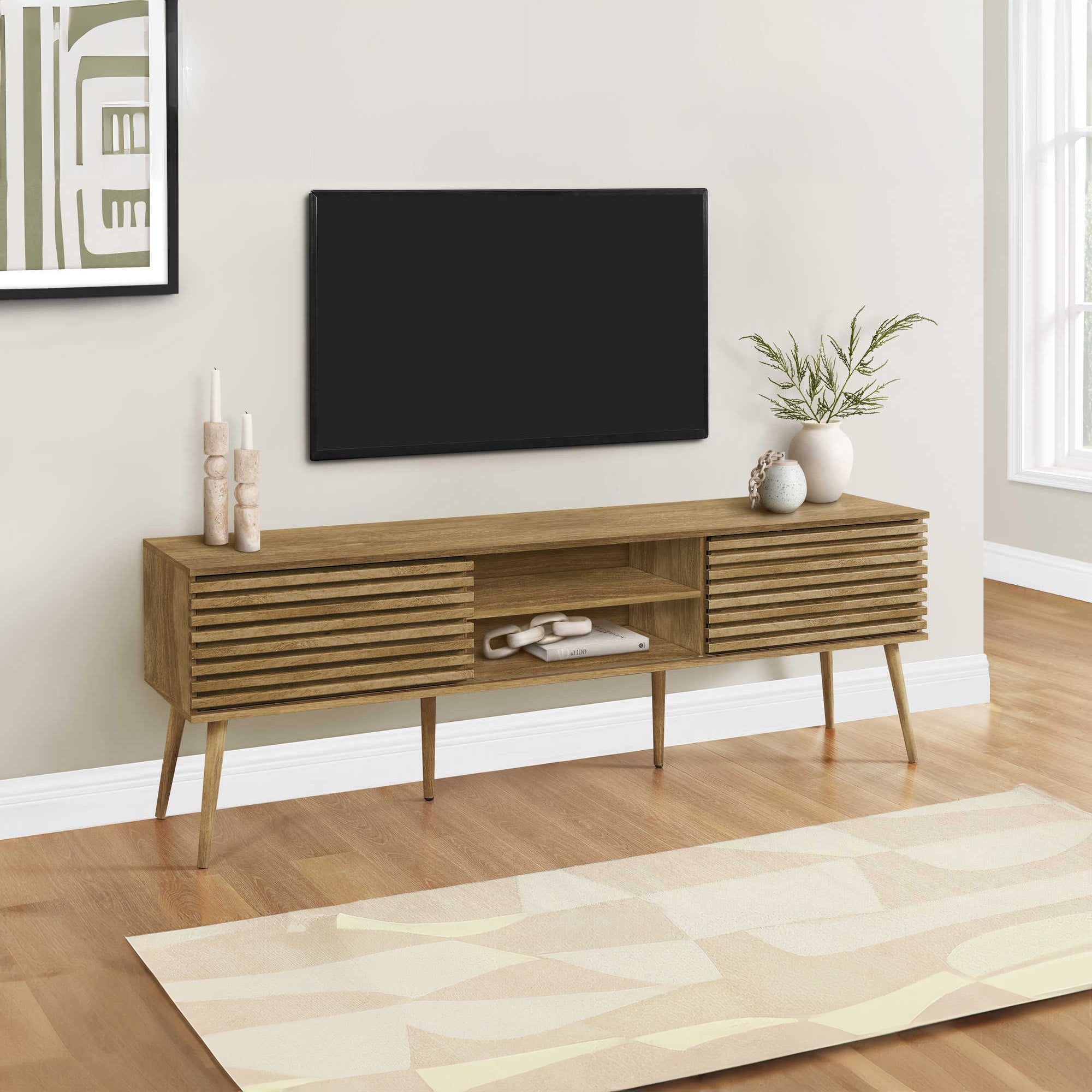 Eva - TV Stand - Walnut - 72 in