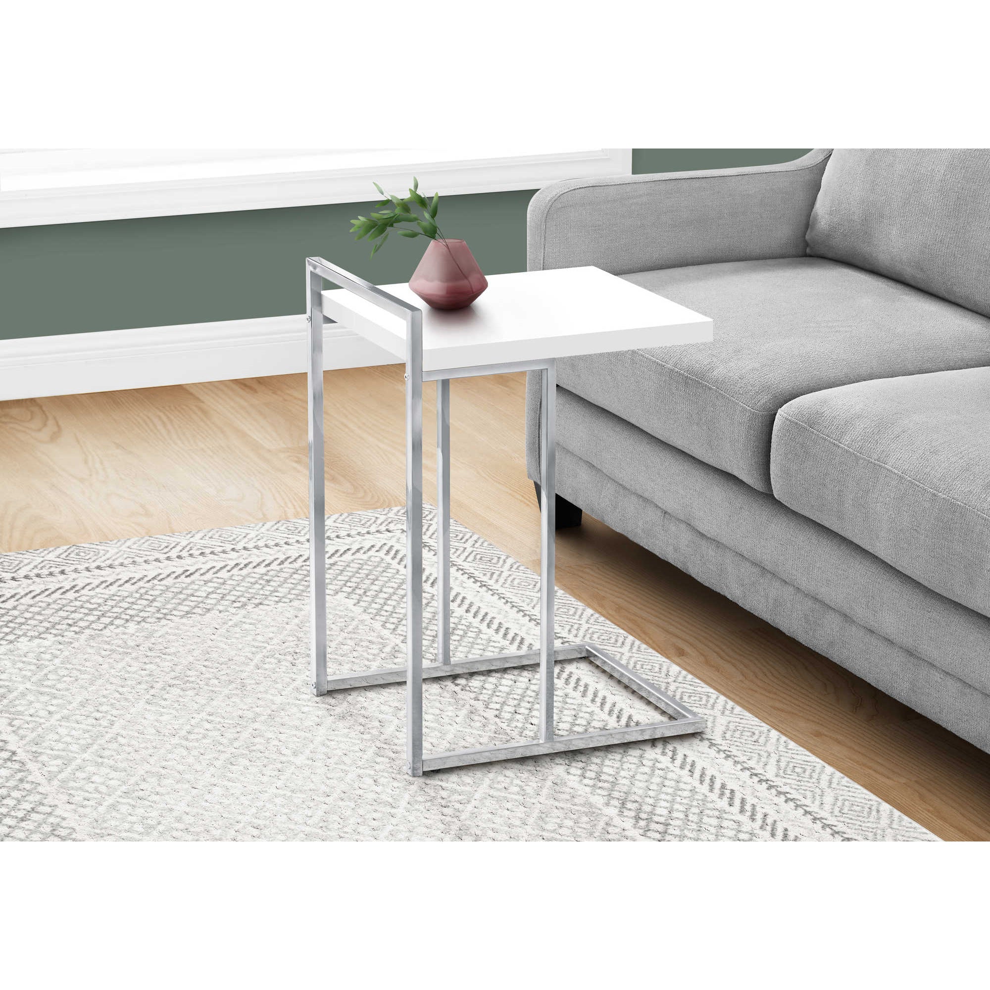 Manhattan - Side Table - Glossy White