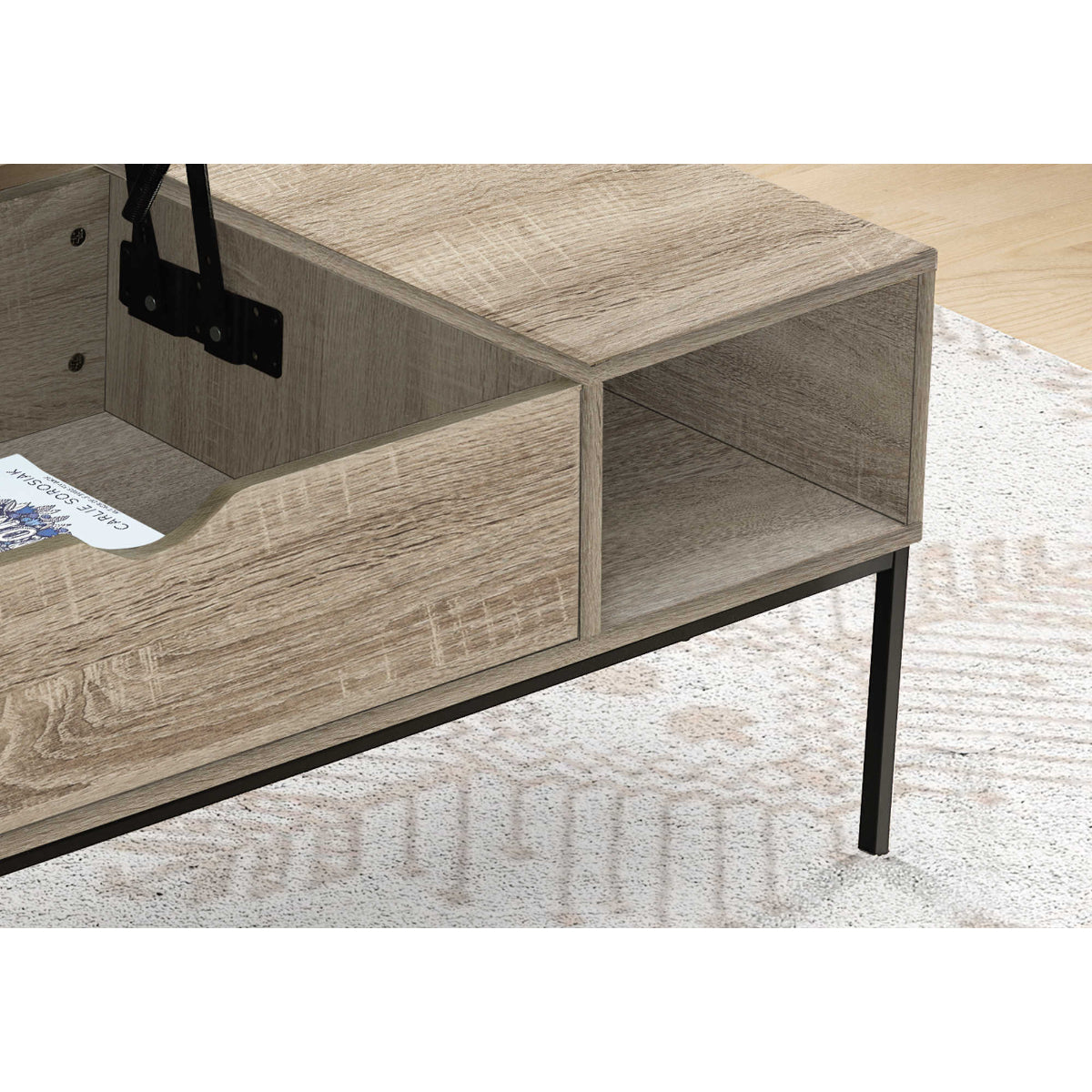 Henry - Coffee Table With Lift Top - Taupe