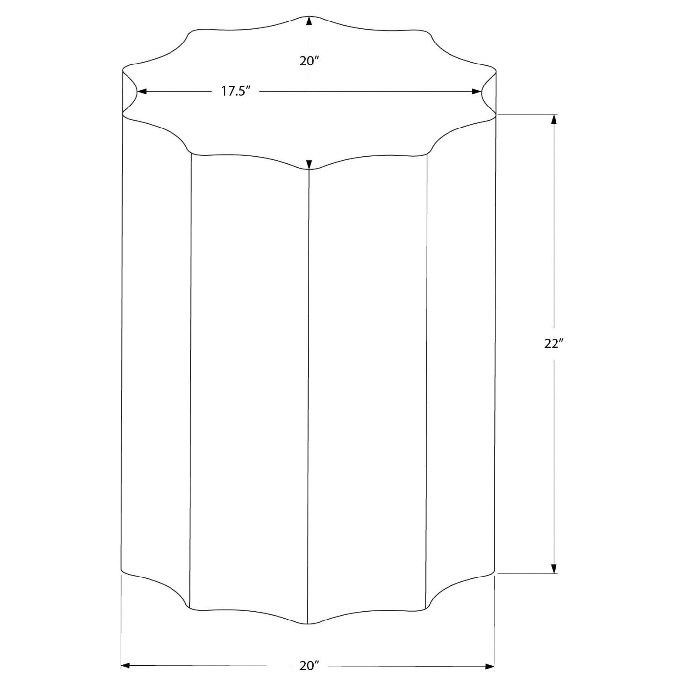 Mathilde - Side Table - Drum Metal Copper End Table