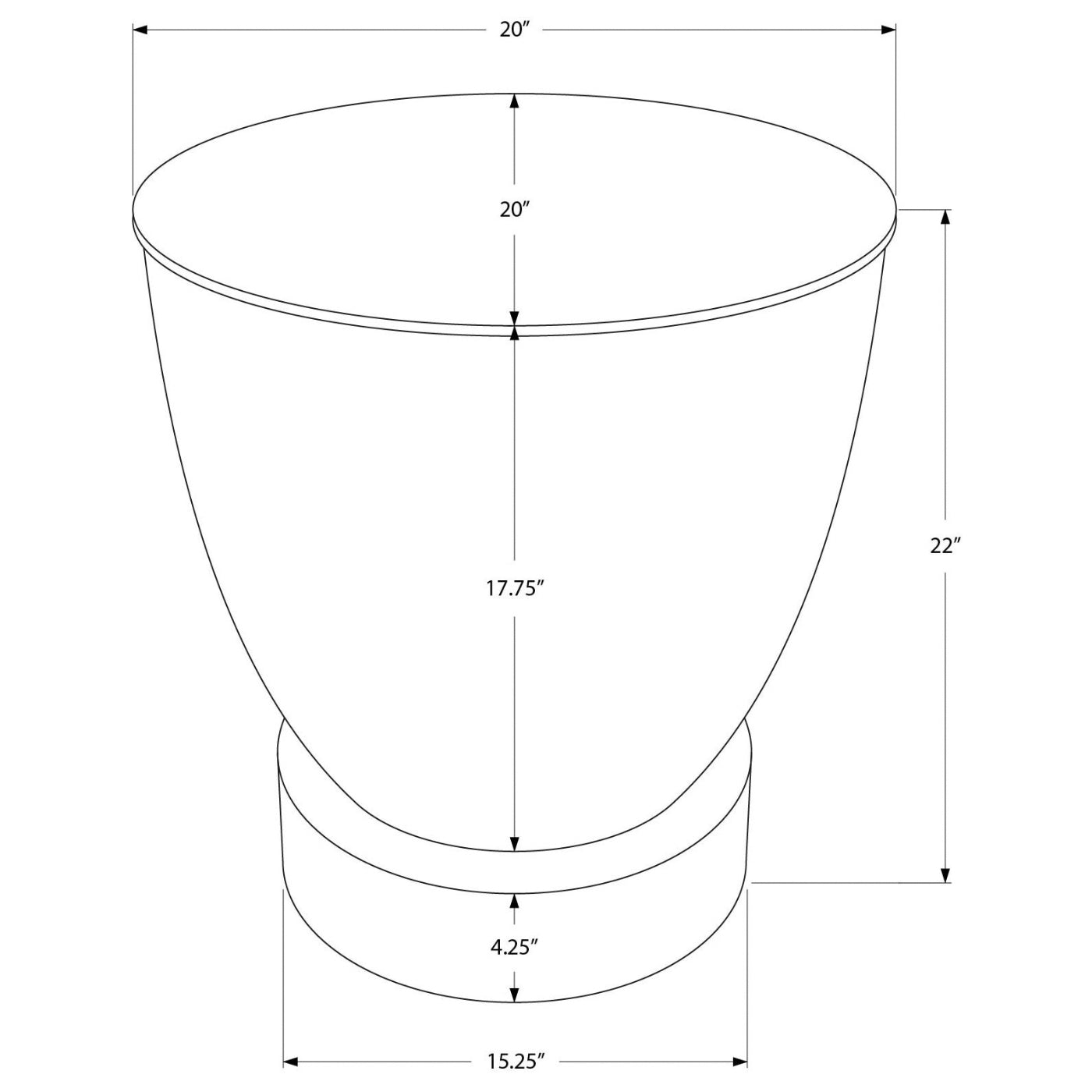 Victor - Side Table - Drum Metal End Table White