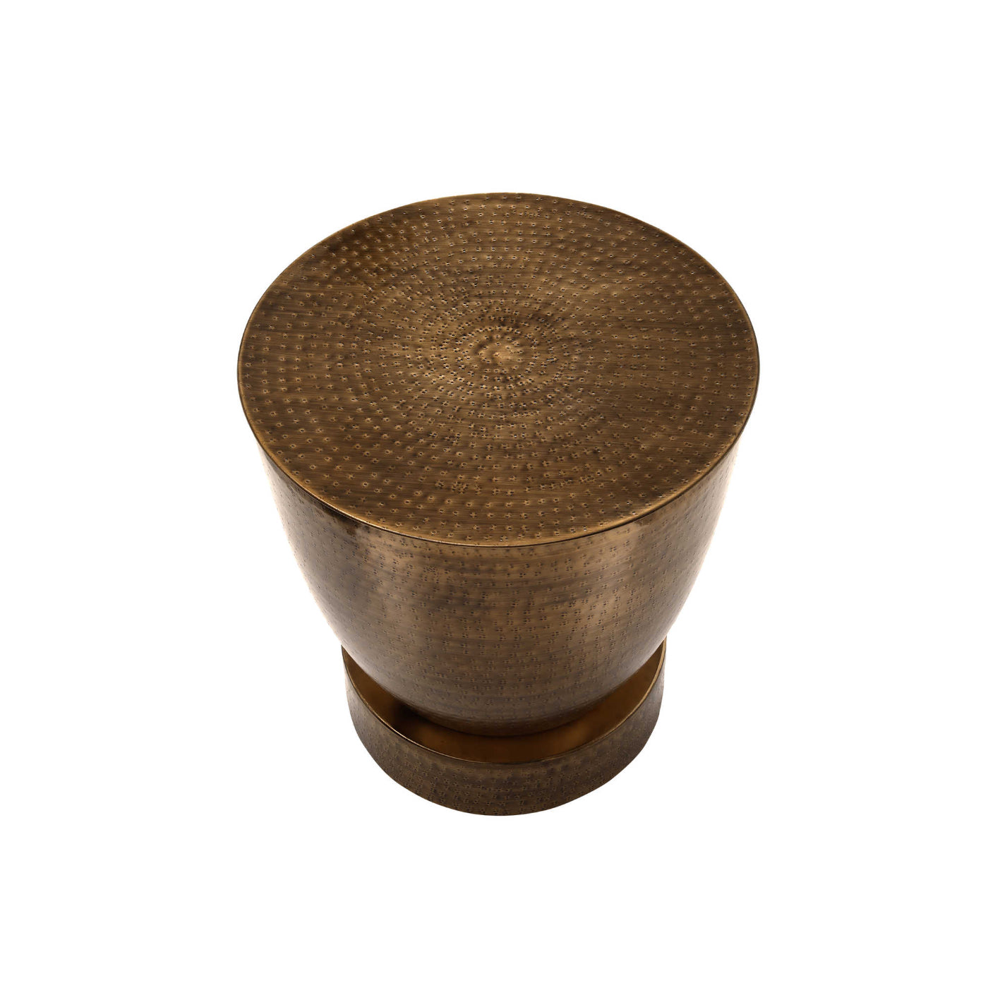 Victor - Side Table - Drum Metal Copper End Table