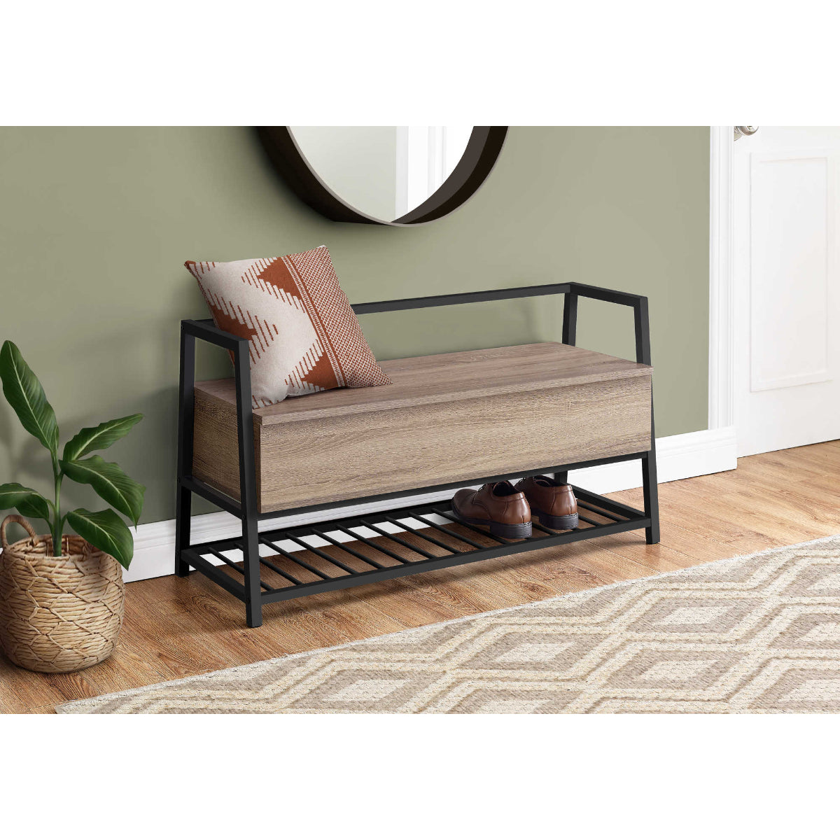 Adrion - Storage Bench - Dark Taupe
