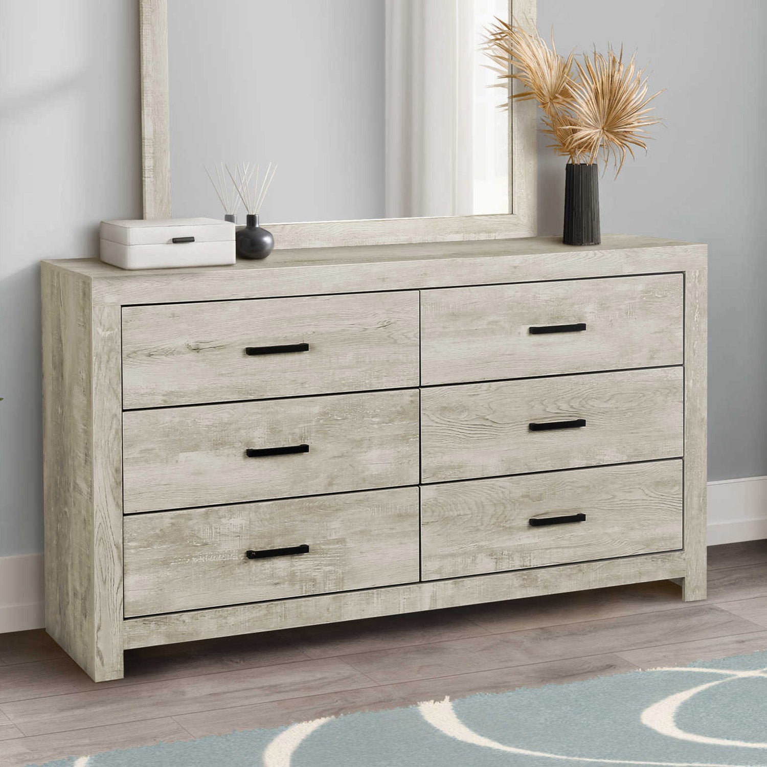 Meliora - Commode à 6 Tiroirs - Chêne Blanchi