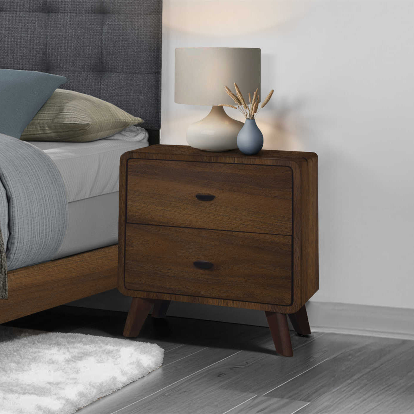 Jolen - Table de chevet - Noyer