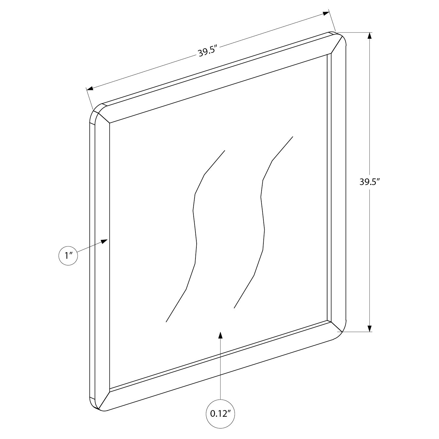 Jolen - Miroir - Chêne Gris